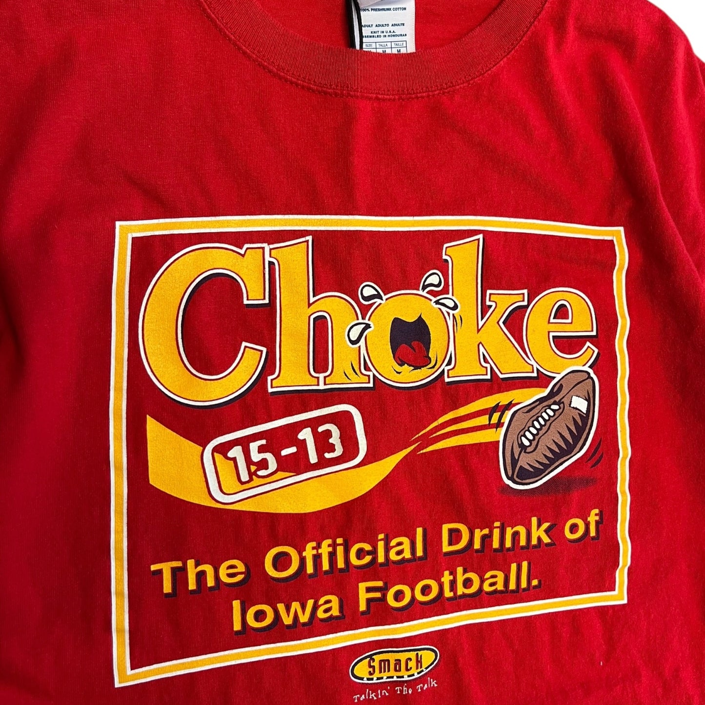 Y2K Choke ‘The Official Drink Of Iowa Football’ ISU Tee