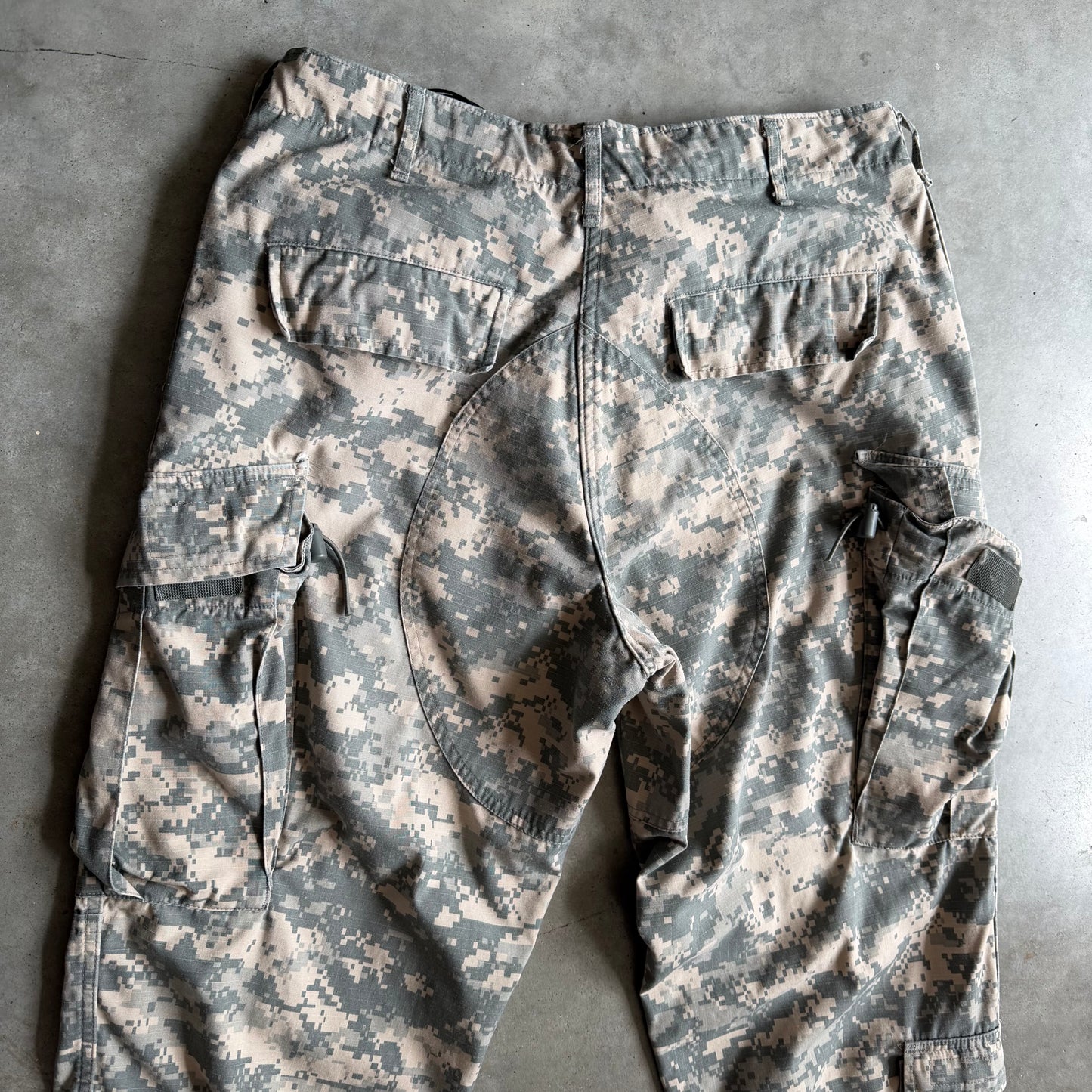 Vintage Military Digi Camo Cargo Fatigue Pants