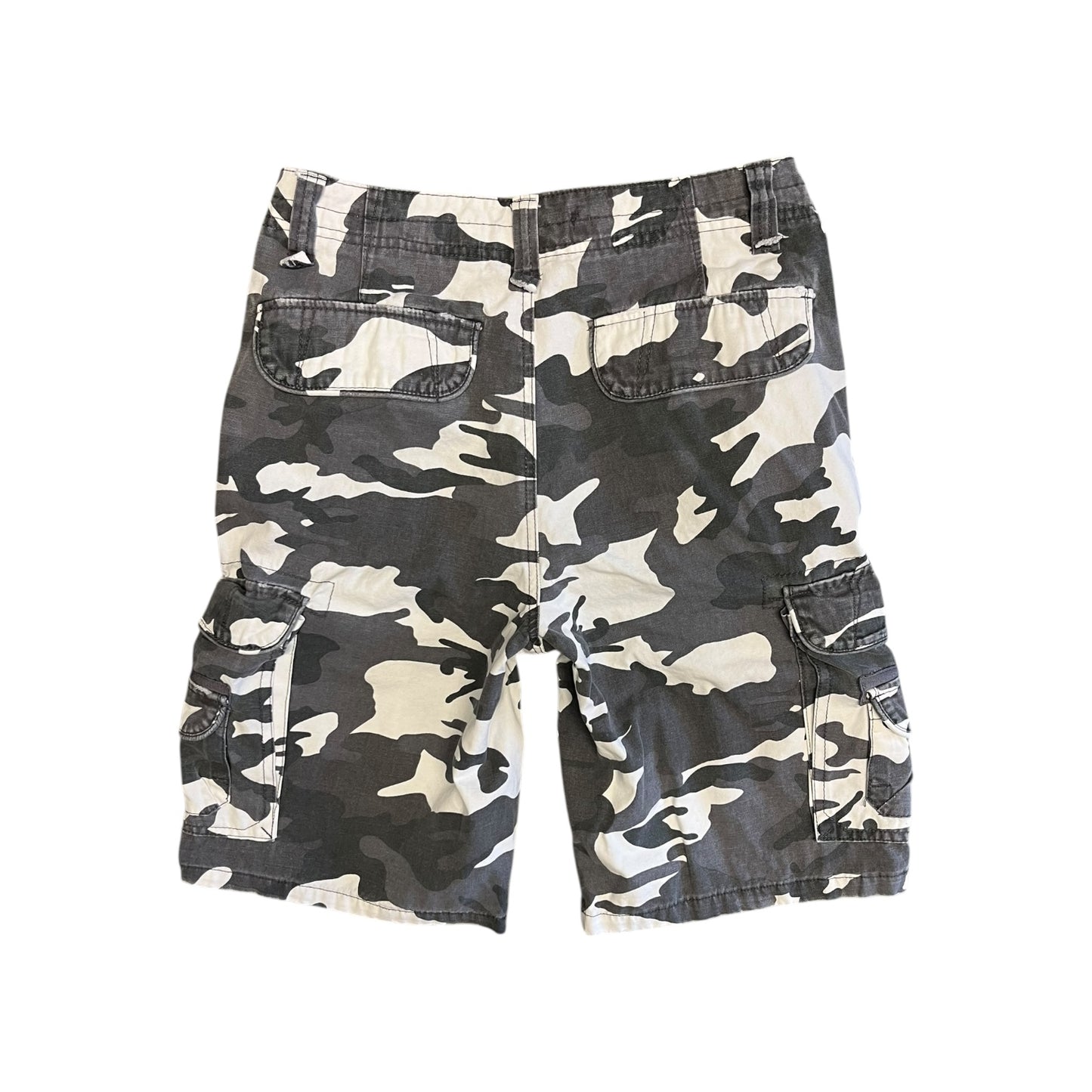 Y2K Machine Snow Camo Cargo Shorts