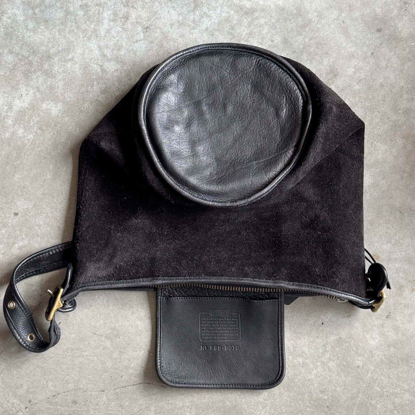 Coach 1996 RARE Berkeley Duffle Rough Out Black