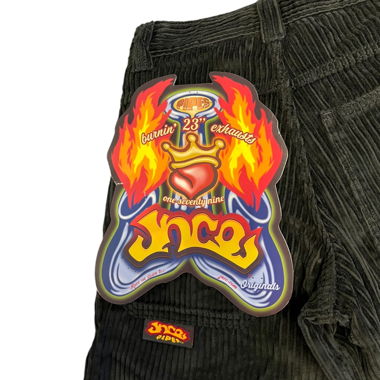 JNCO - 179 Pipes. 23" 4 Wale Corduroy (Black)