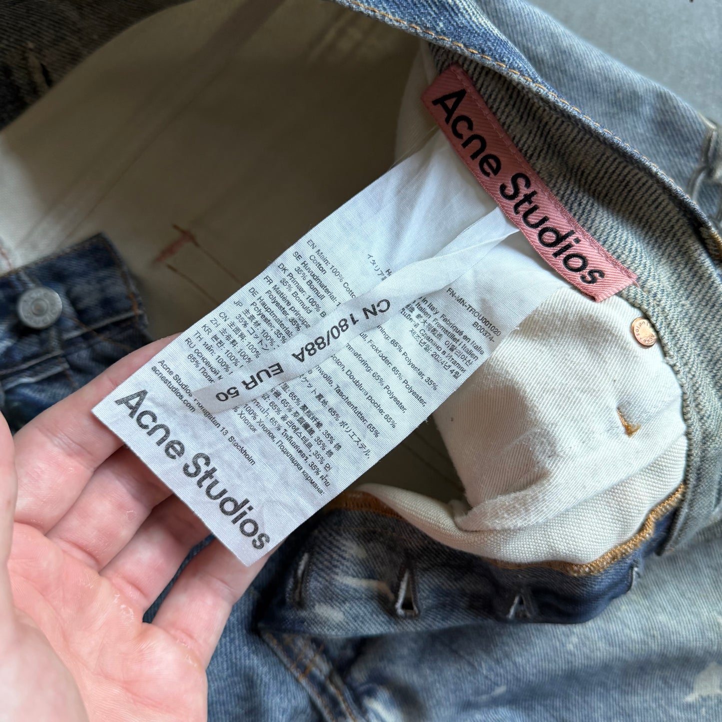 Acne Studios 1981 Loose Fit Trompe-L’ŒIL Jeans