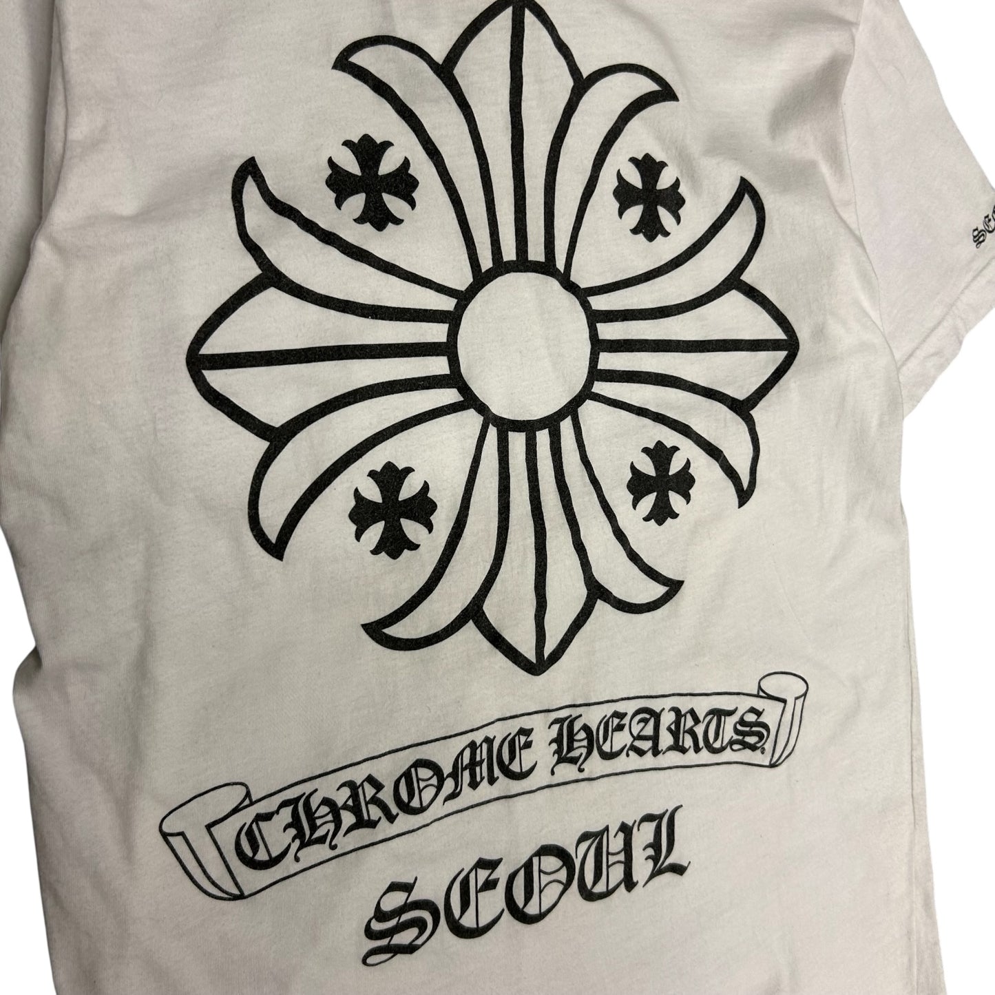 Chrome Hearts Seoul Big Emblem White Tee