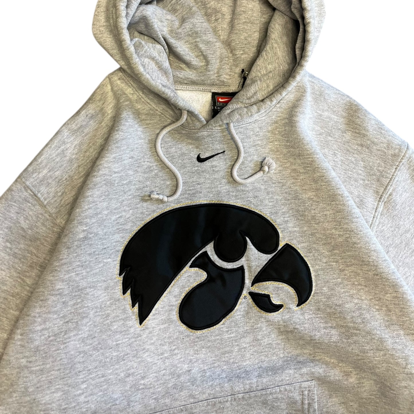 Y2K Nike Iowa Hawkeyes Big Hawk Logo Hoodie