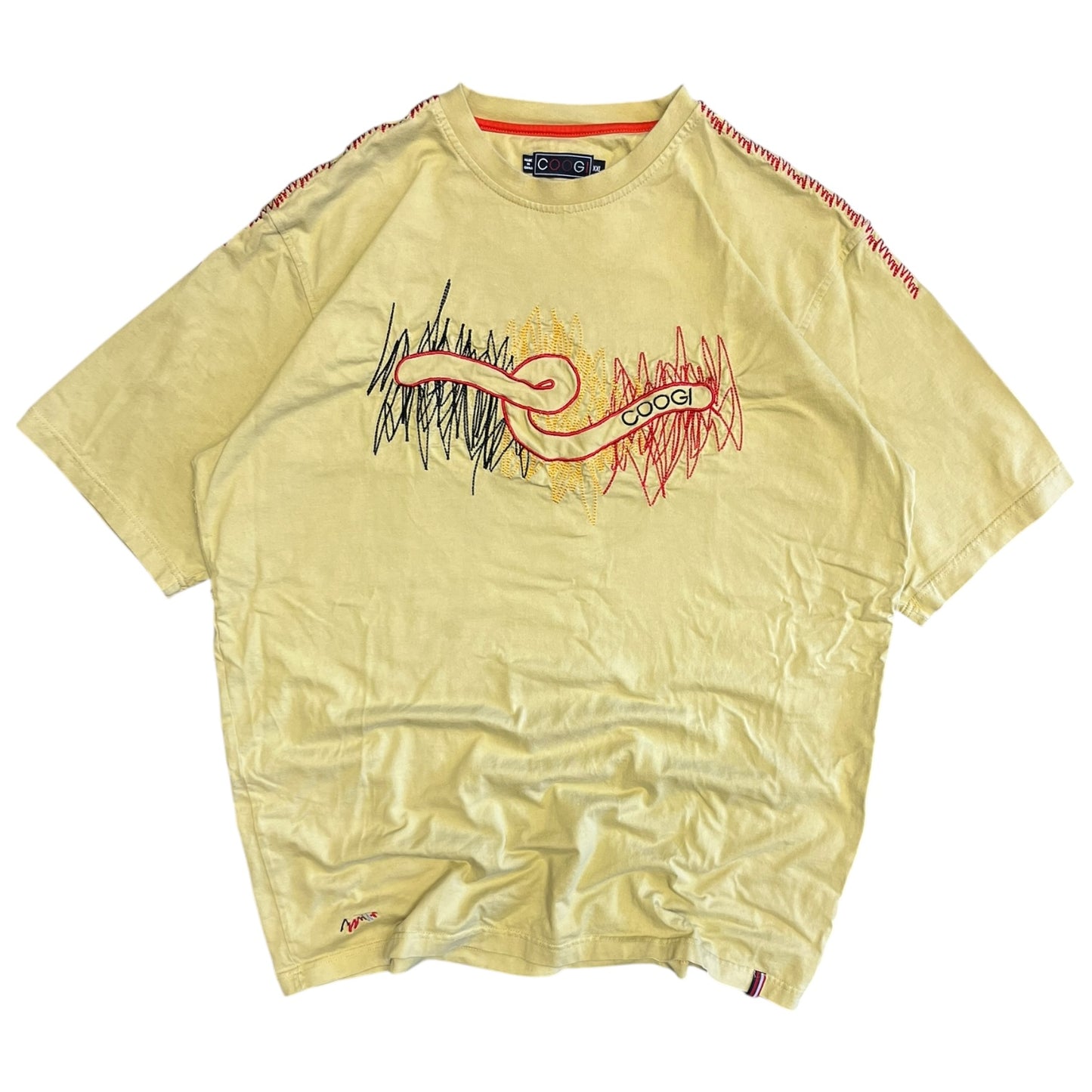 Y2K COOGI Scribble Embroidered Tee