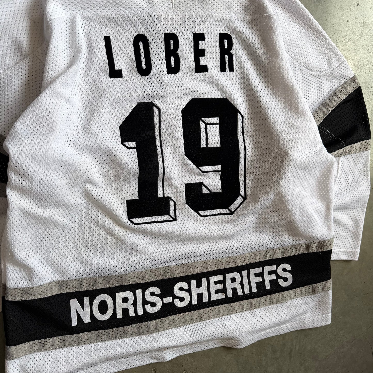 Y2K Kaiser Noris-Sheriffs #19 Lober Hockey Jersey