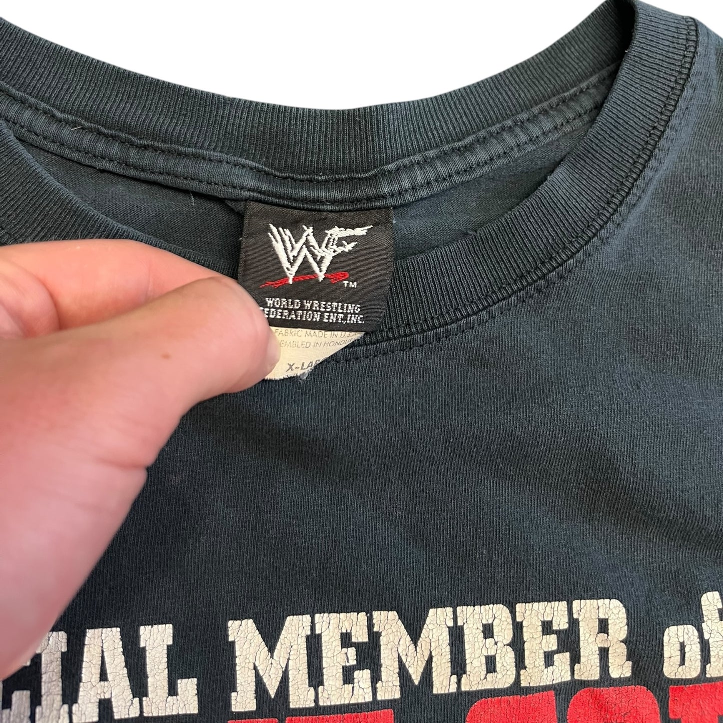 Vintage WWF ‘Official Member’ Stone Cold Black Tee