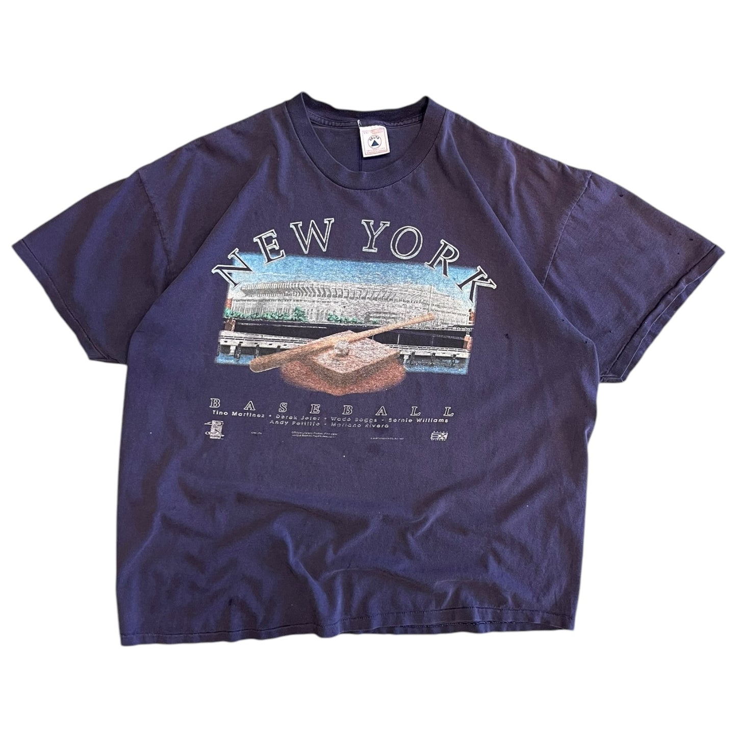 Vintage New York Yankees Stadium T Shirt Distressed