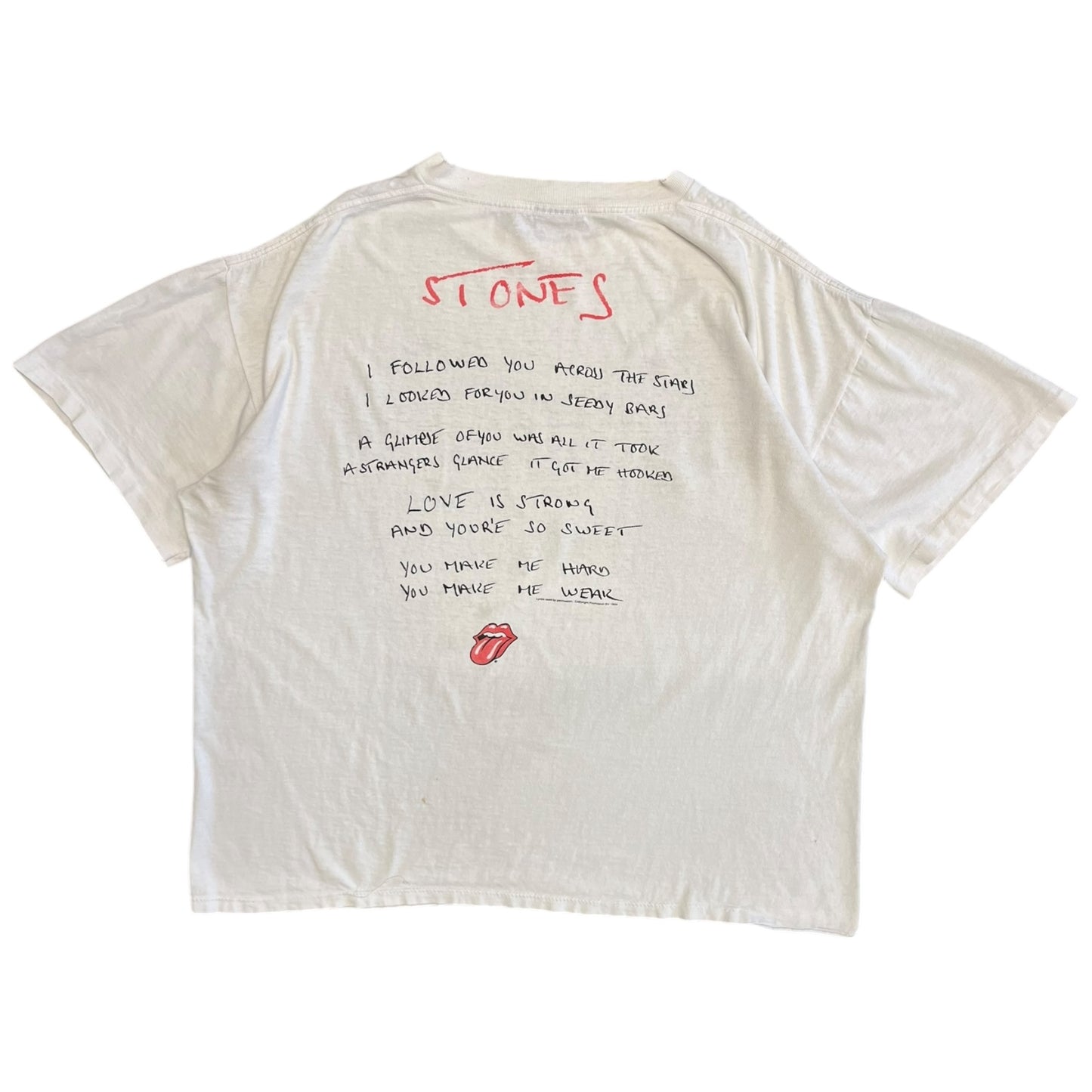 Vintage The Rolling Stones Voodoo Lounge Eye T Shirt