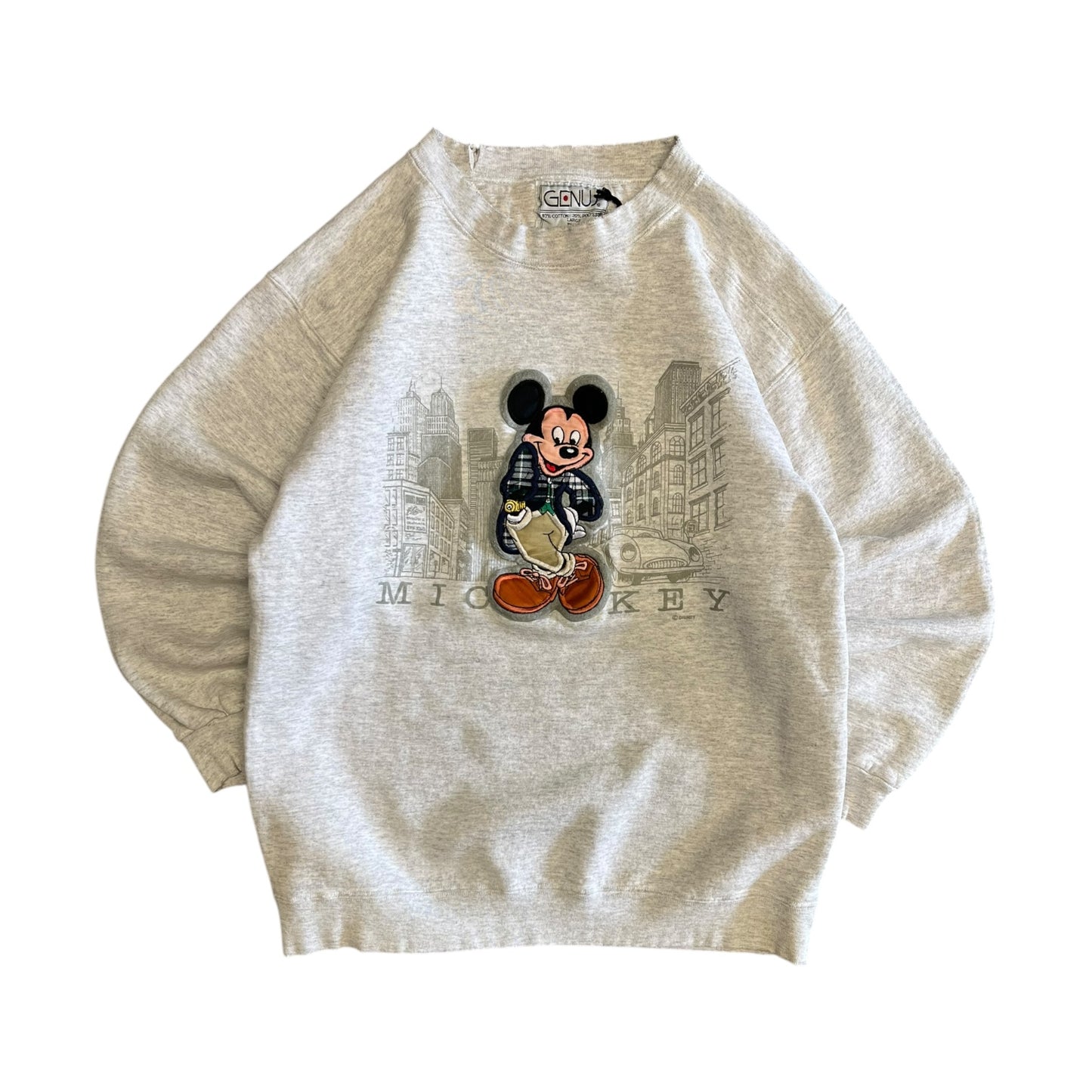 Vintage Embroidered Mickey Mouse Sweatshirt