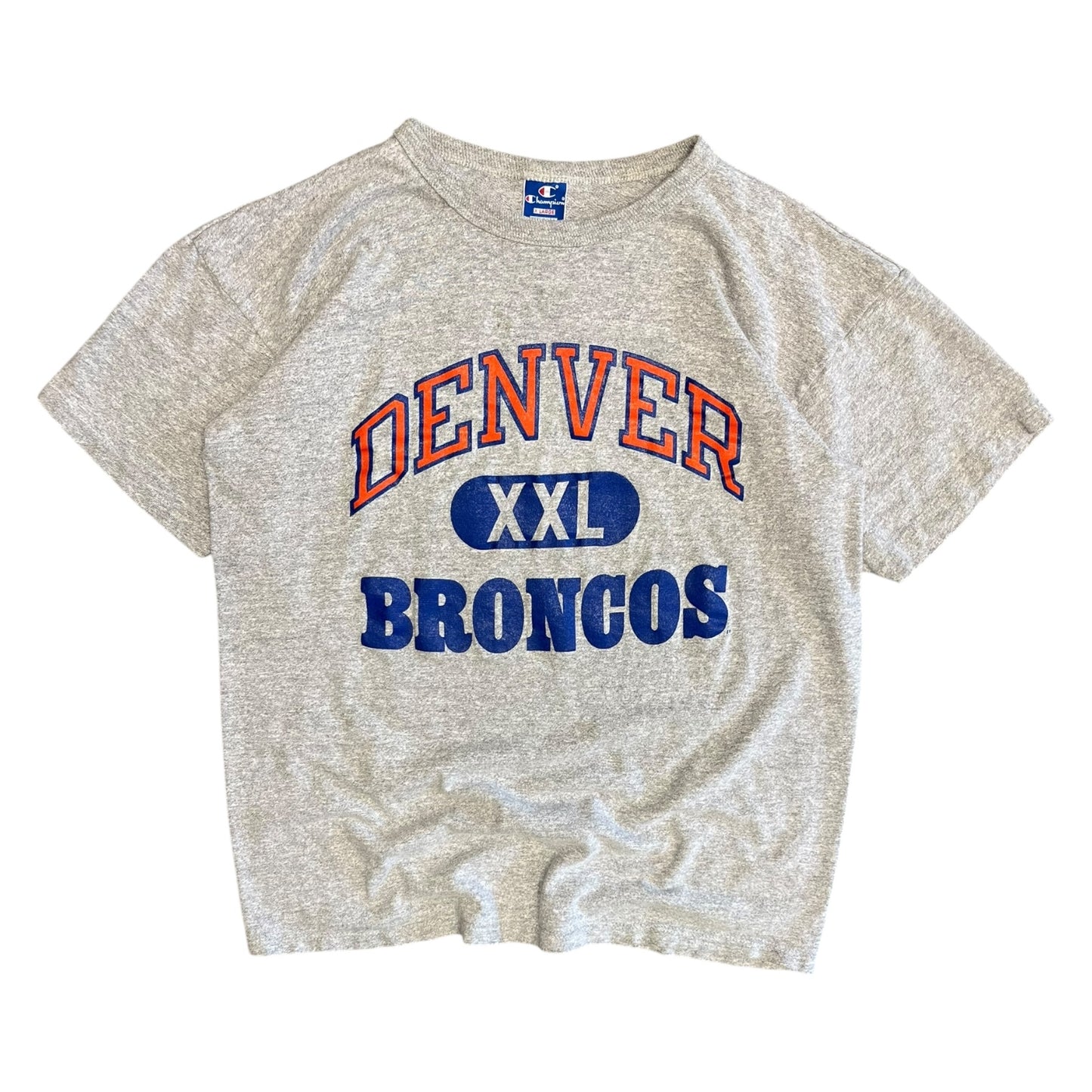 Vintage Champion Denver Broncos Grey Tee