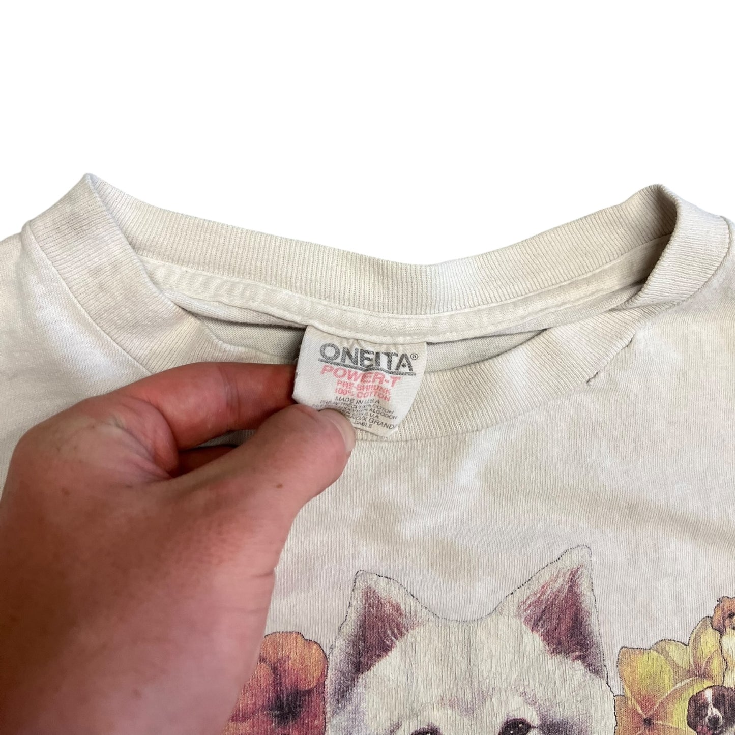 Vintage Dog Universe White Tee