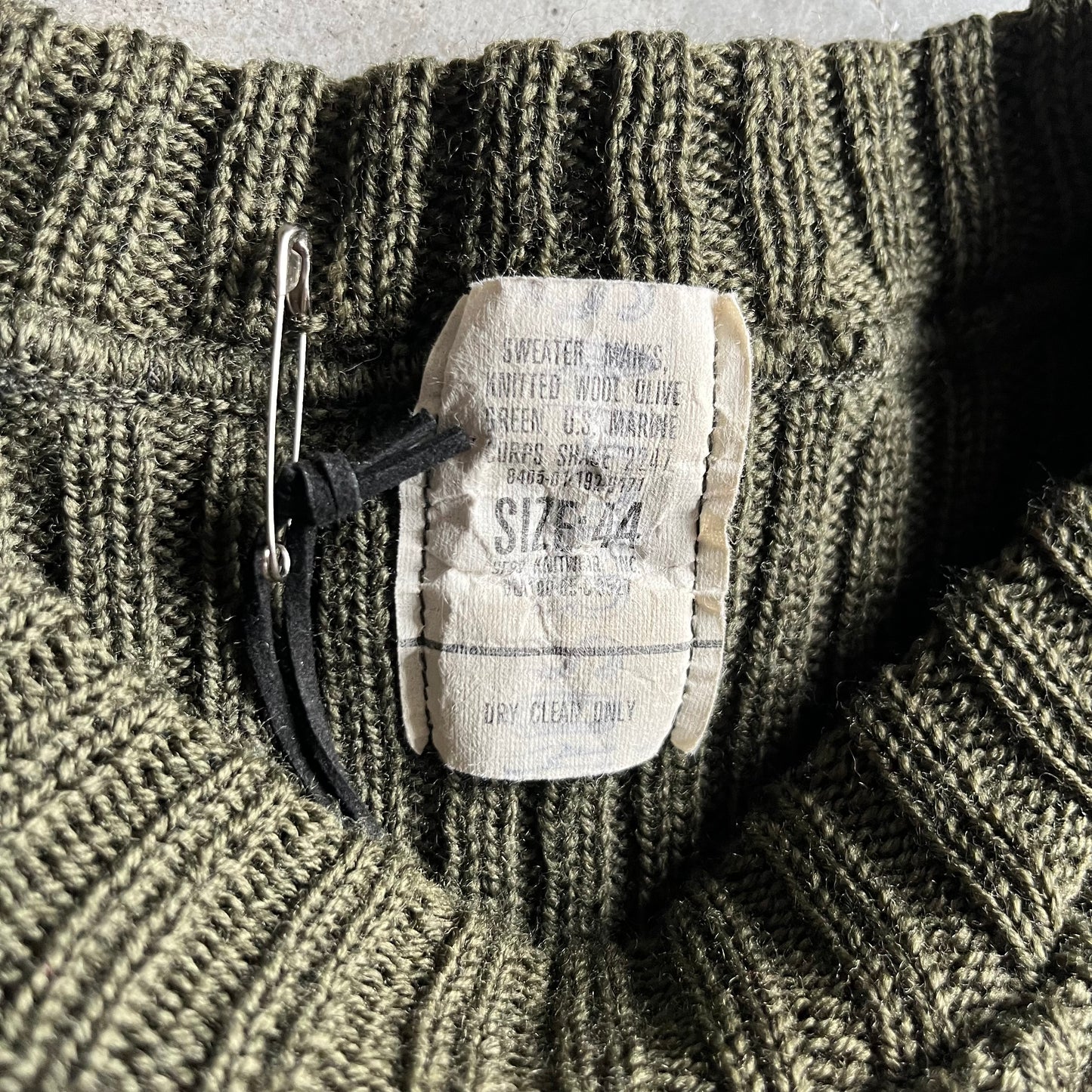 Vintage Military Surplus Reinforced Sweater