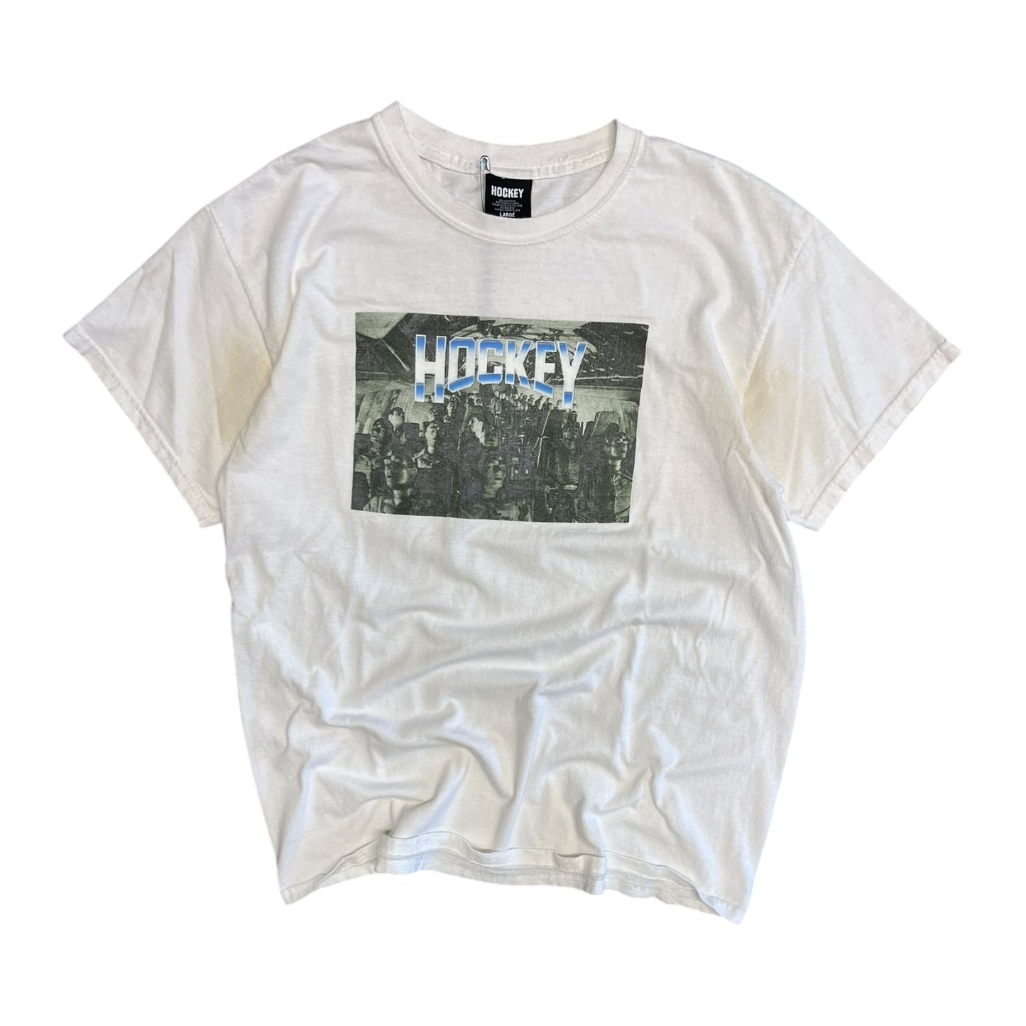 Y2K Hockey Sleeping Airplane Passengers Tee