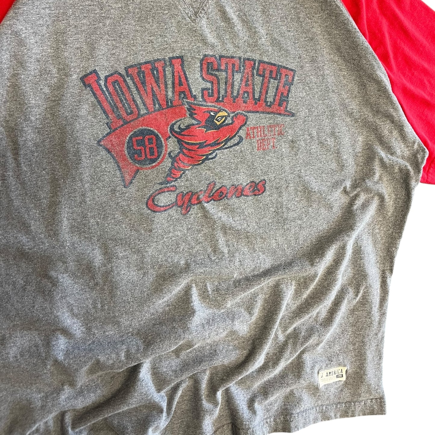 Y2K J. America Iowa State Cyclones Baseball Tee
