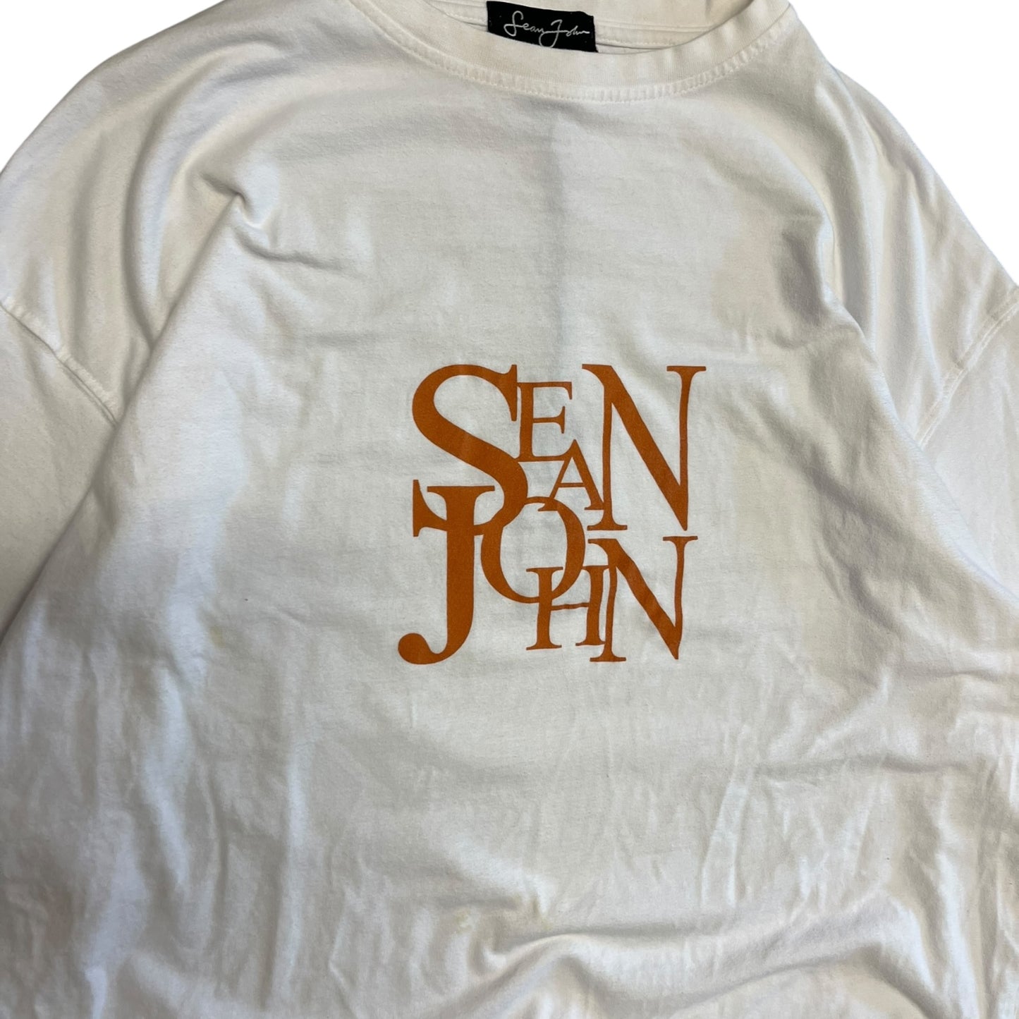 Y2K Sean John Spell-Out Logo Tee