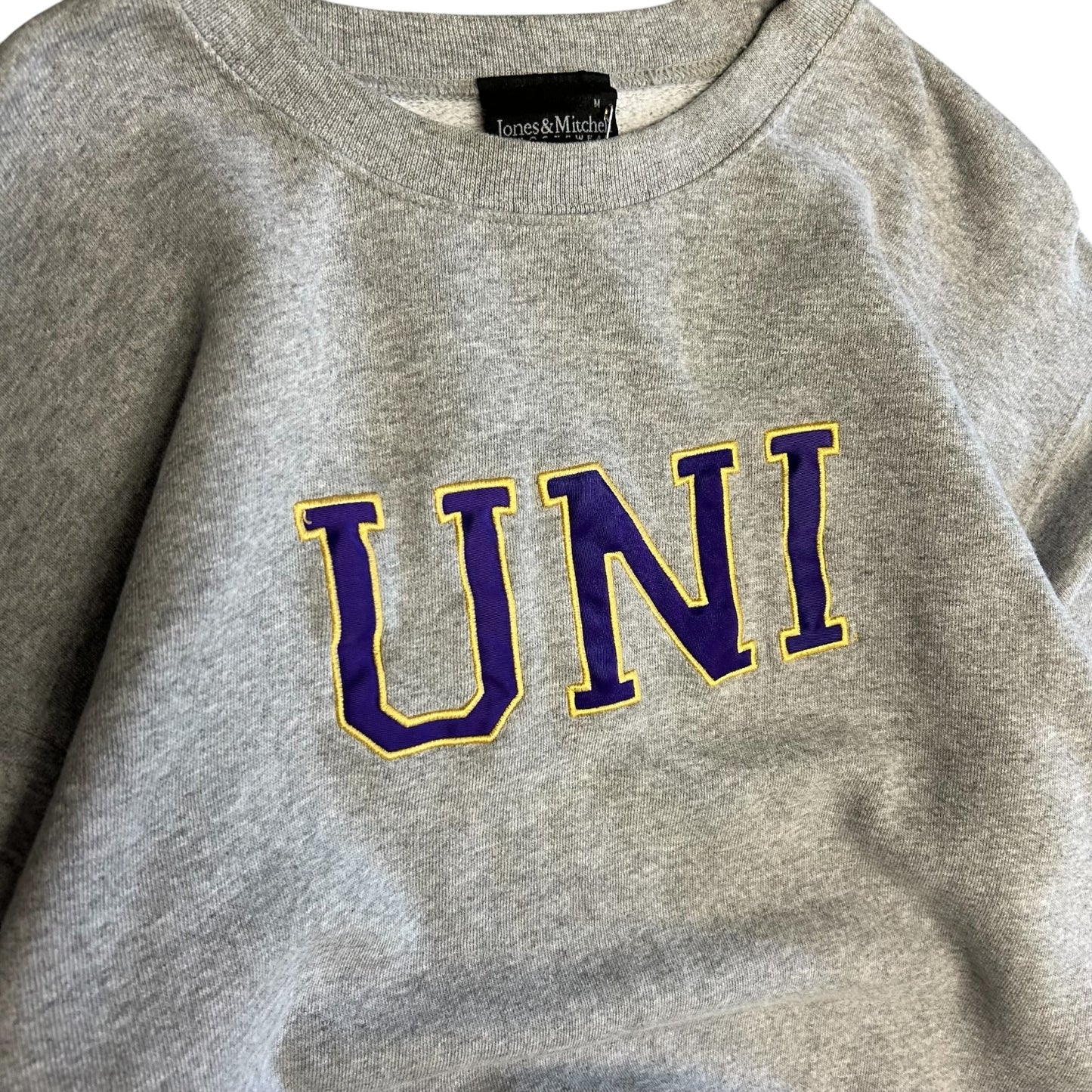 Y2K Embroidered UNI Grey Sweatshirt