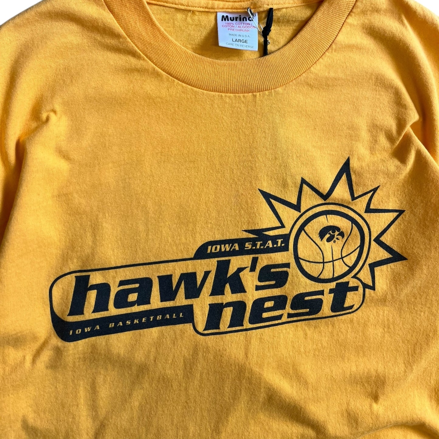 Vintage Iowa Basketball Hawks Nest Tee