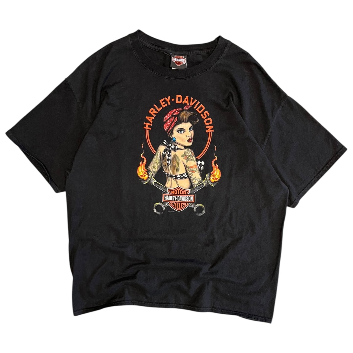 Y2K Harley Davidson Daytona Tattooed Women Tee