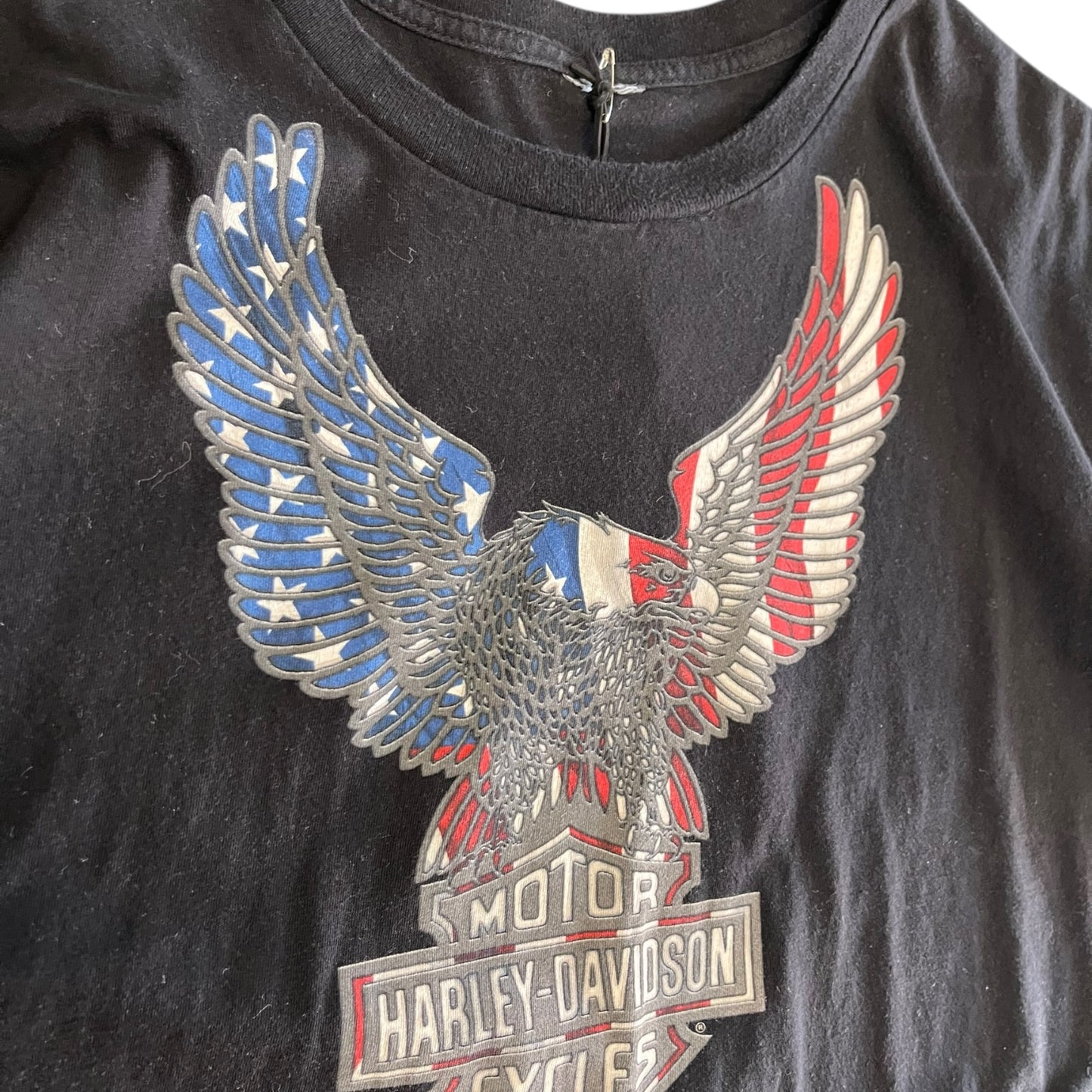 Y2K Big Barn Harley Davidson USA Eagle Shield Tee