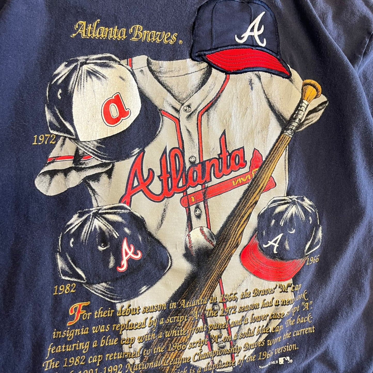 Vintage Nutmeg Atlanta Braves Hat T Shirt