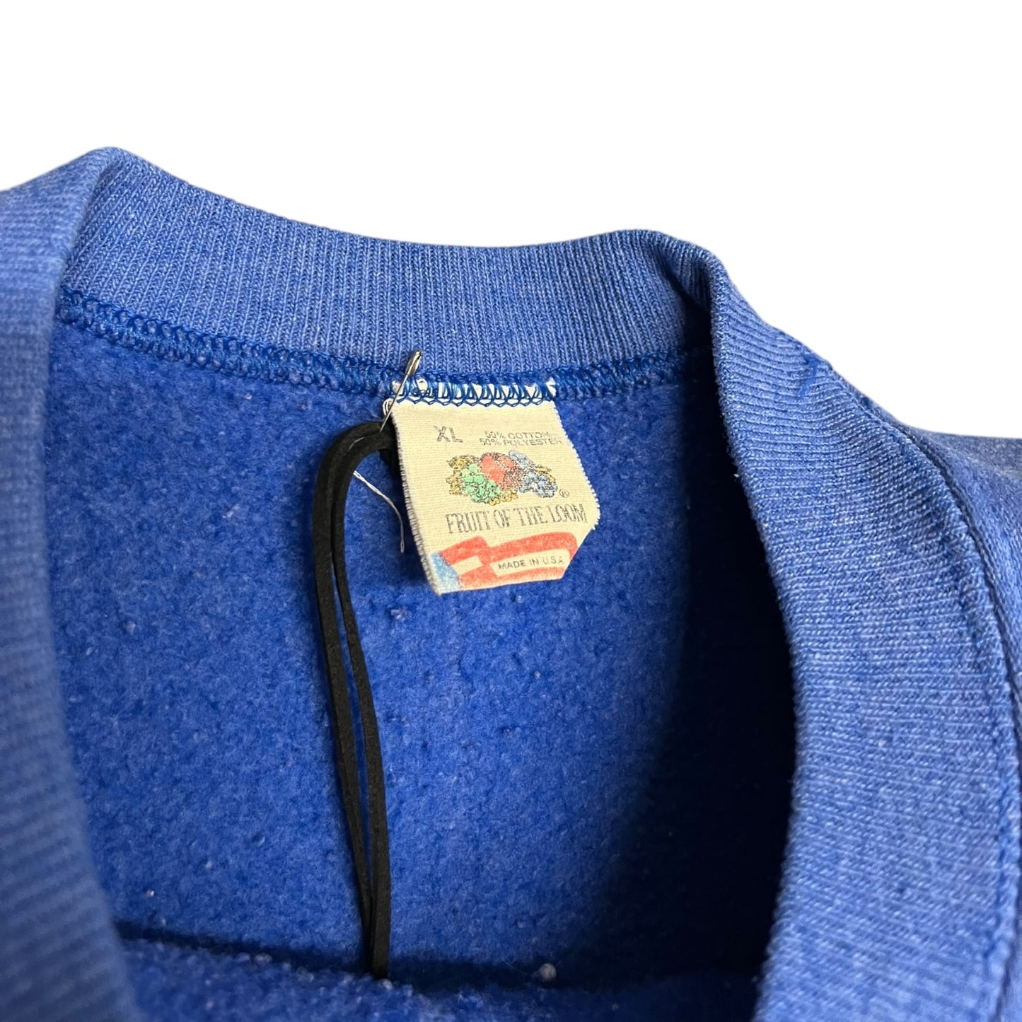 Vintage Drake Bulldogs Puff Print Blue Sweatshirt