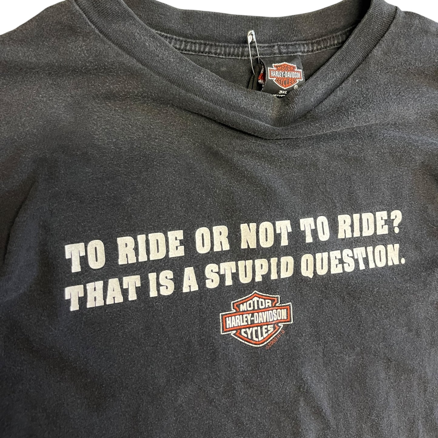 Vintage To Ride Or Not To Ride Harley Davidson Tee