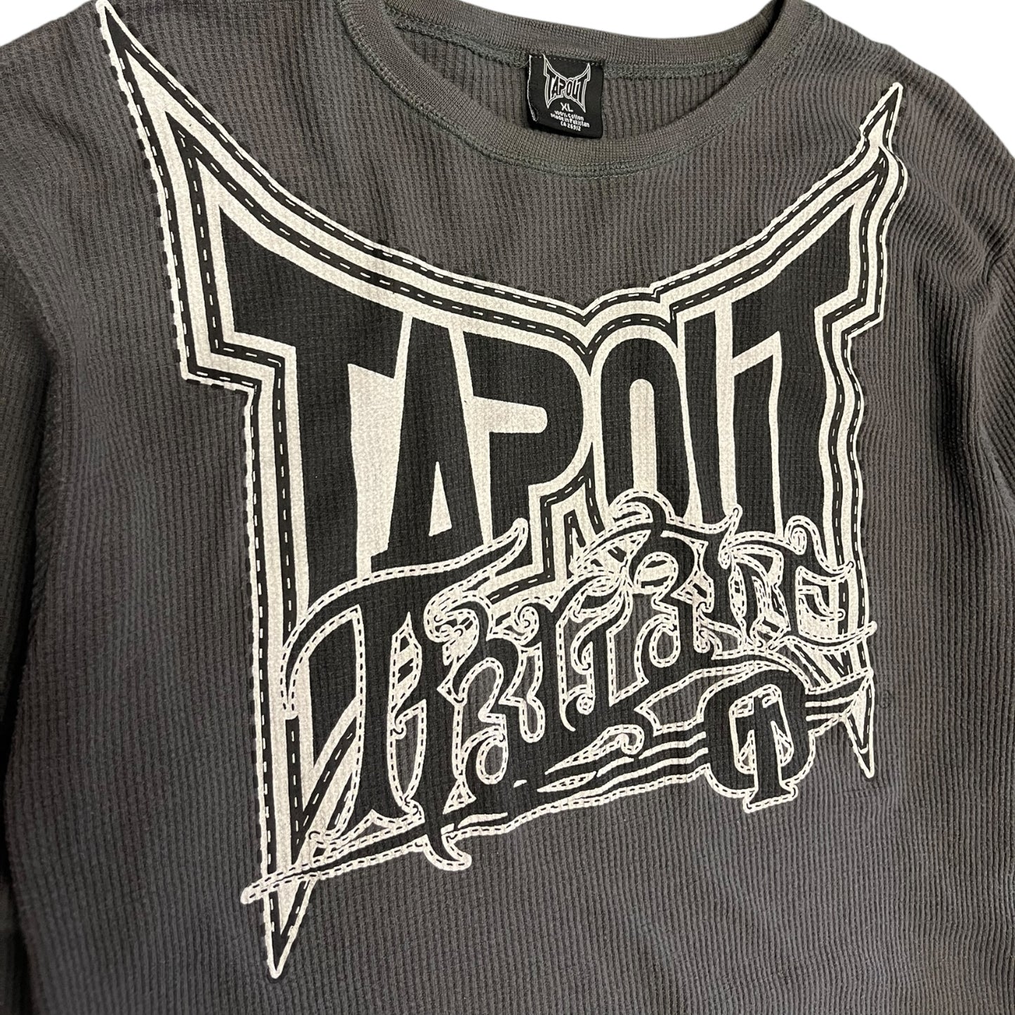 Y2K Tapout Grey Thermal L/S Shirt