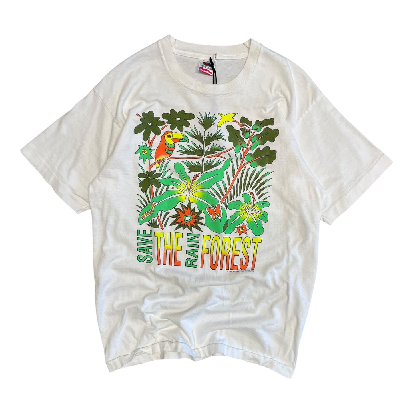 Vintage Save The Rain Forest Graphic Tee