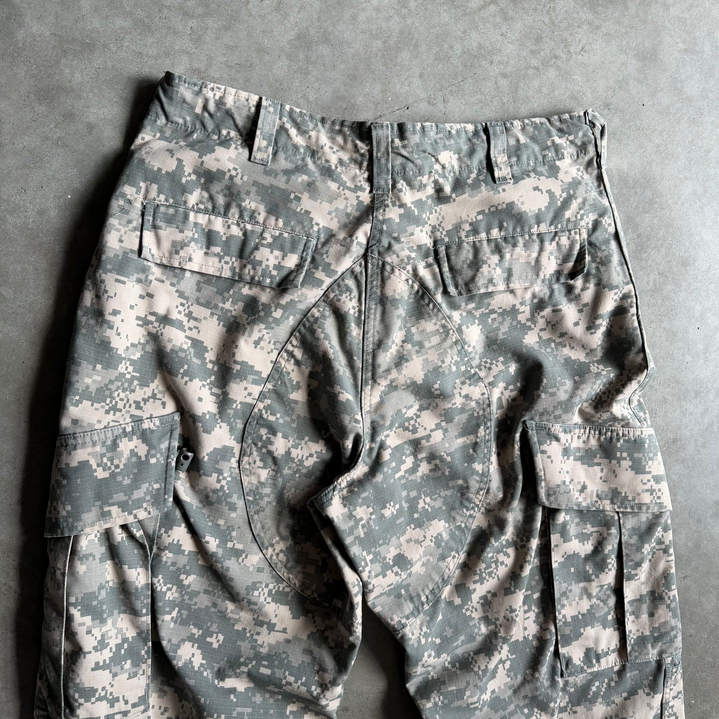 Y2K Military Digital Camo Cargo Fatigue Pants