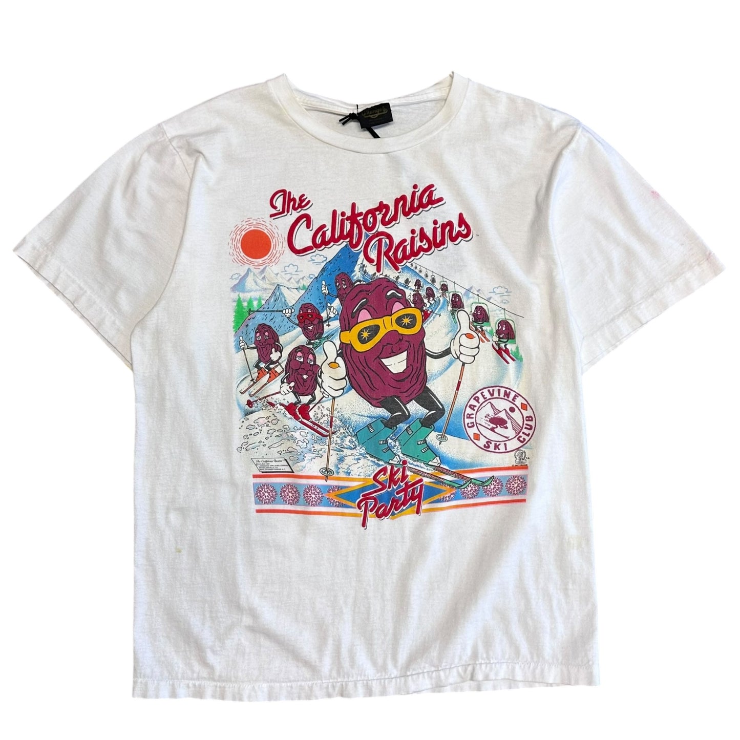 Vintage California Raisins Ski Party T Shirt