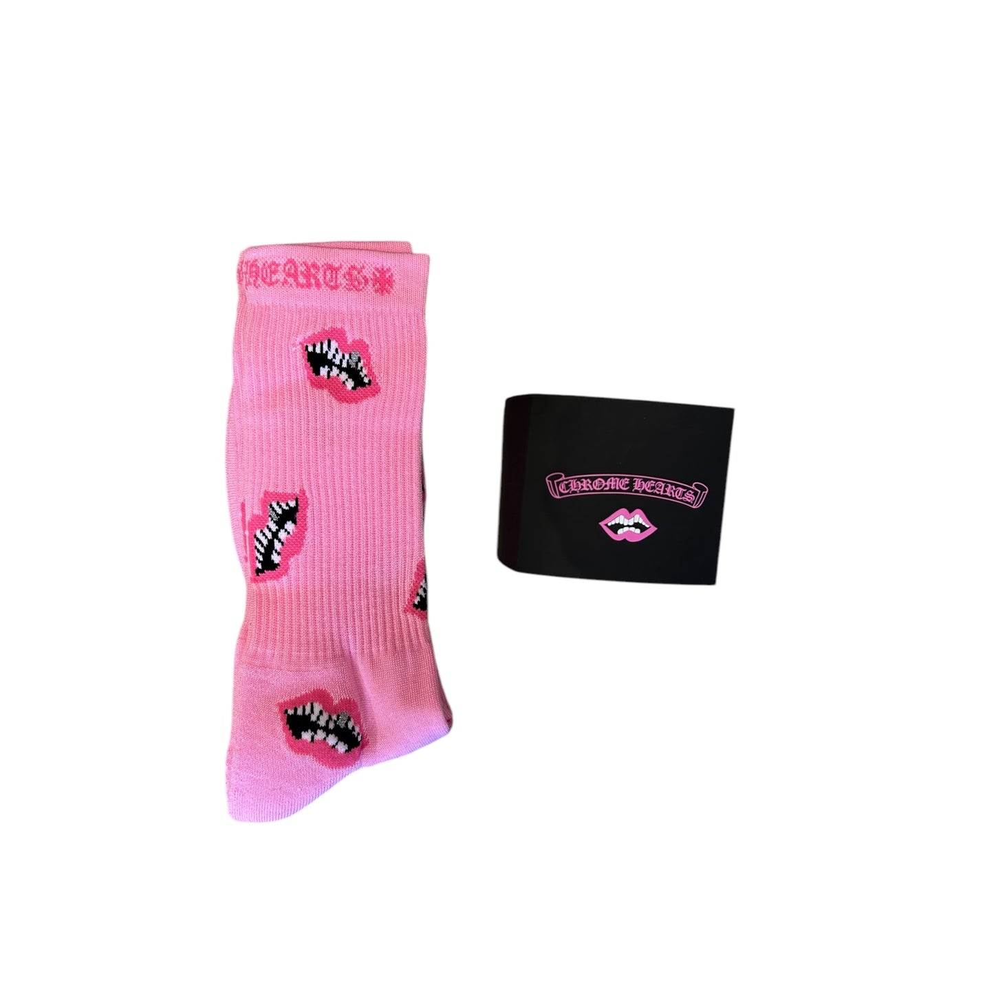 Chrome Hearts Matty Boy Chomper Socks - Pink