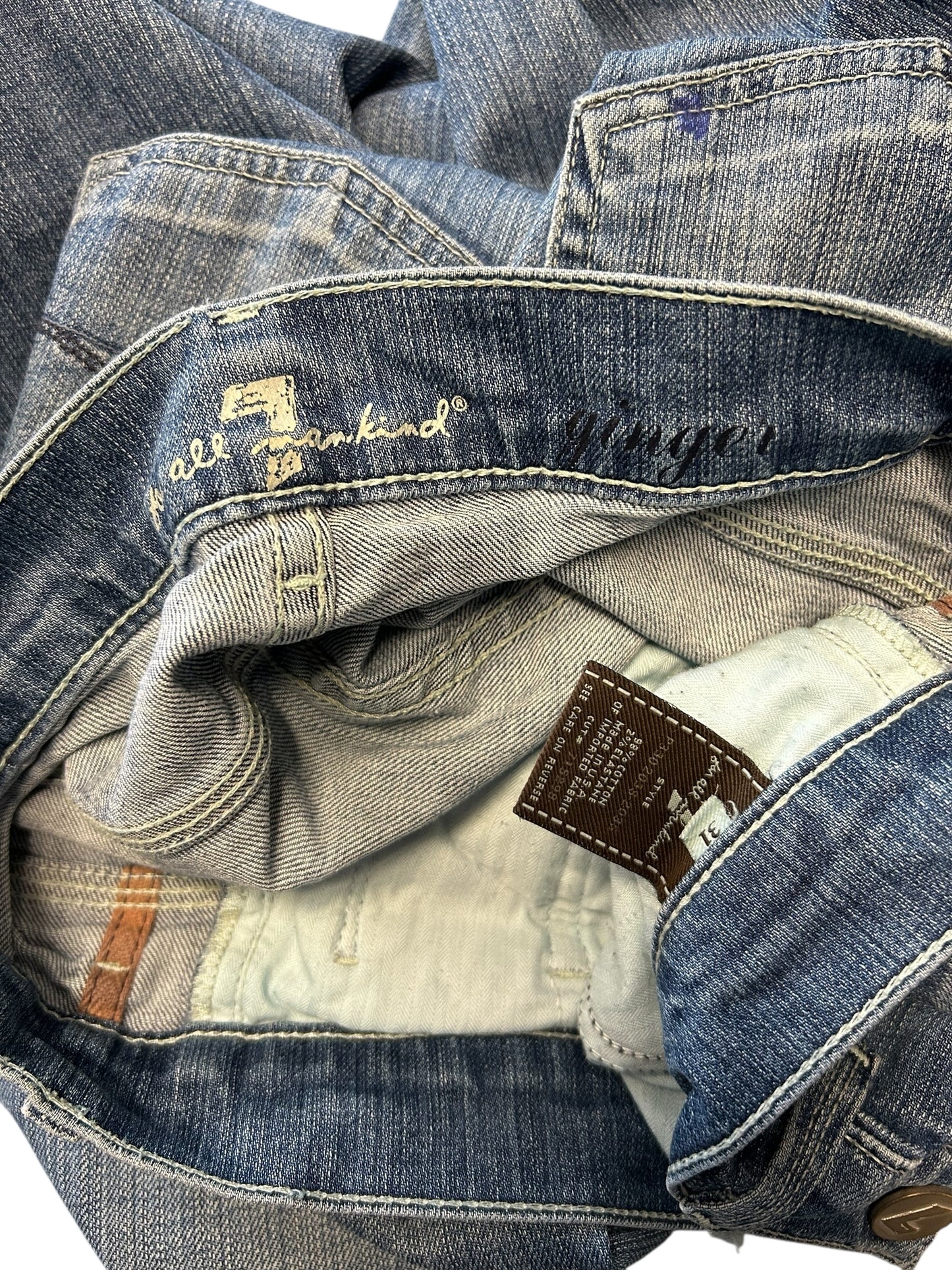 Women’s Y2K 7 For Mankind Distressed Flare Jeans