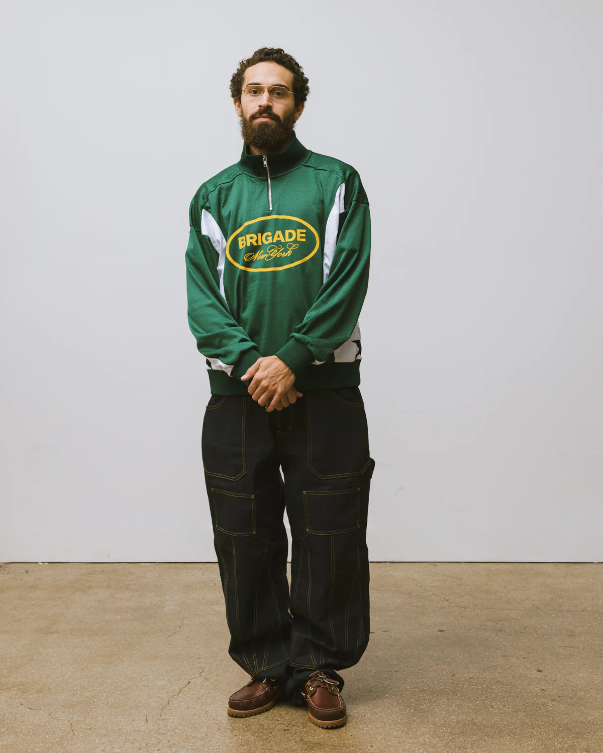 Brigade - Quarter Zip Motocross Jersey (Green)