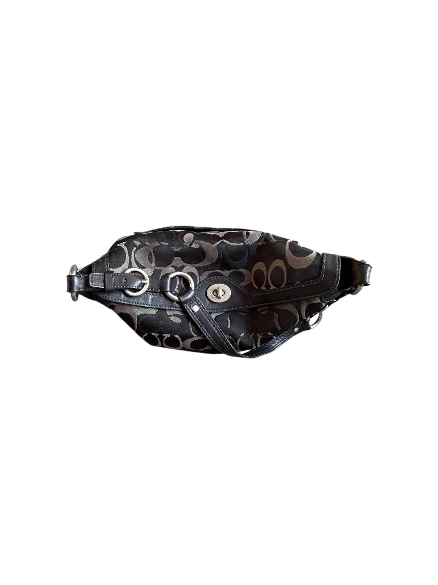 2006 Coach Chelsea Black Tricolor Turnlock