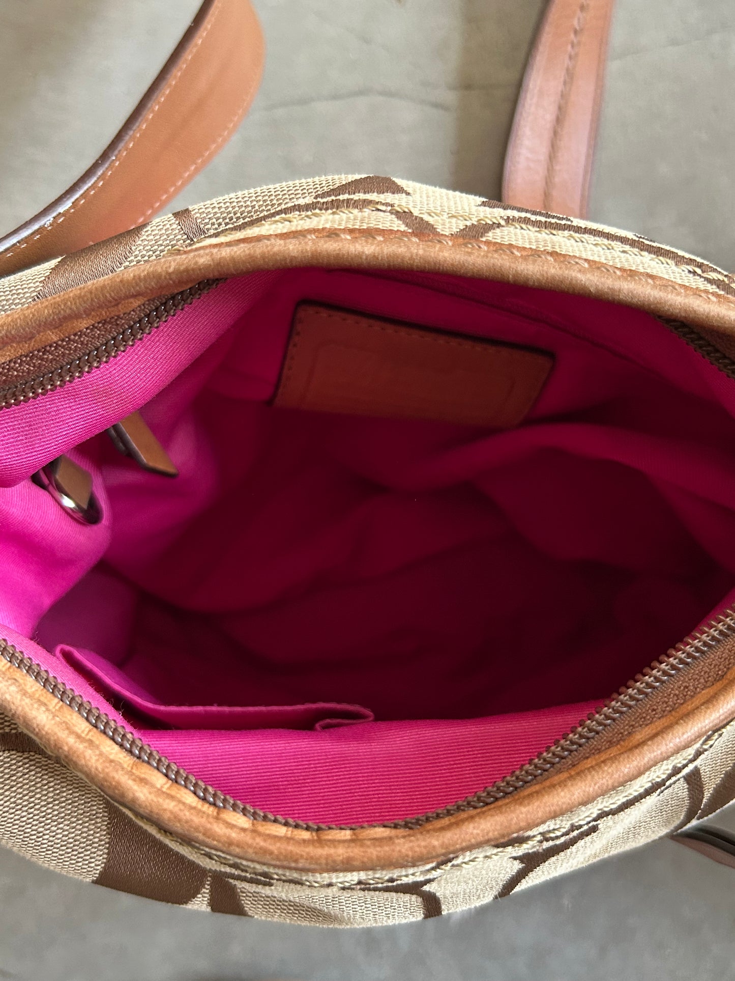 2009 Coach F13362 Pink Bucket Bag