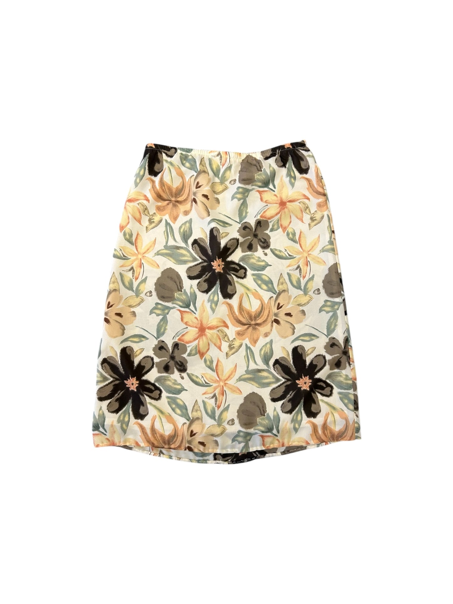 Women’s Vintage New York & Company Tan Multi Midi Skirt