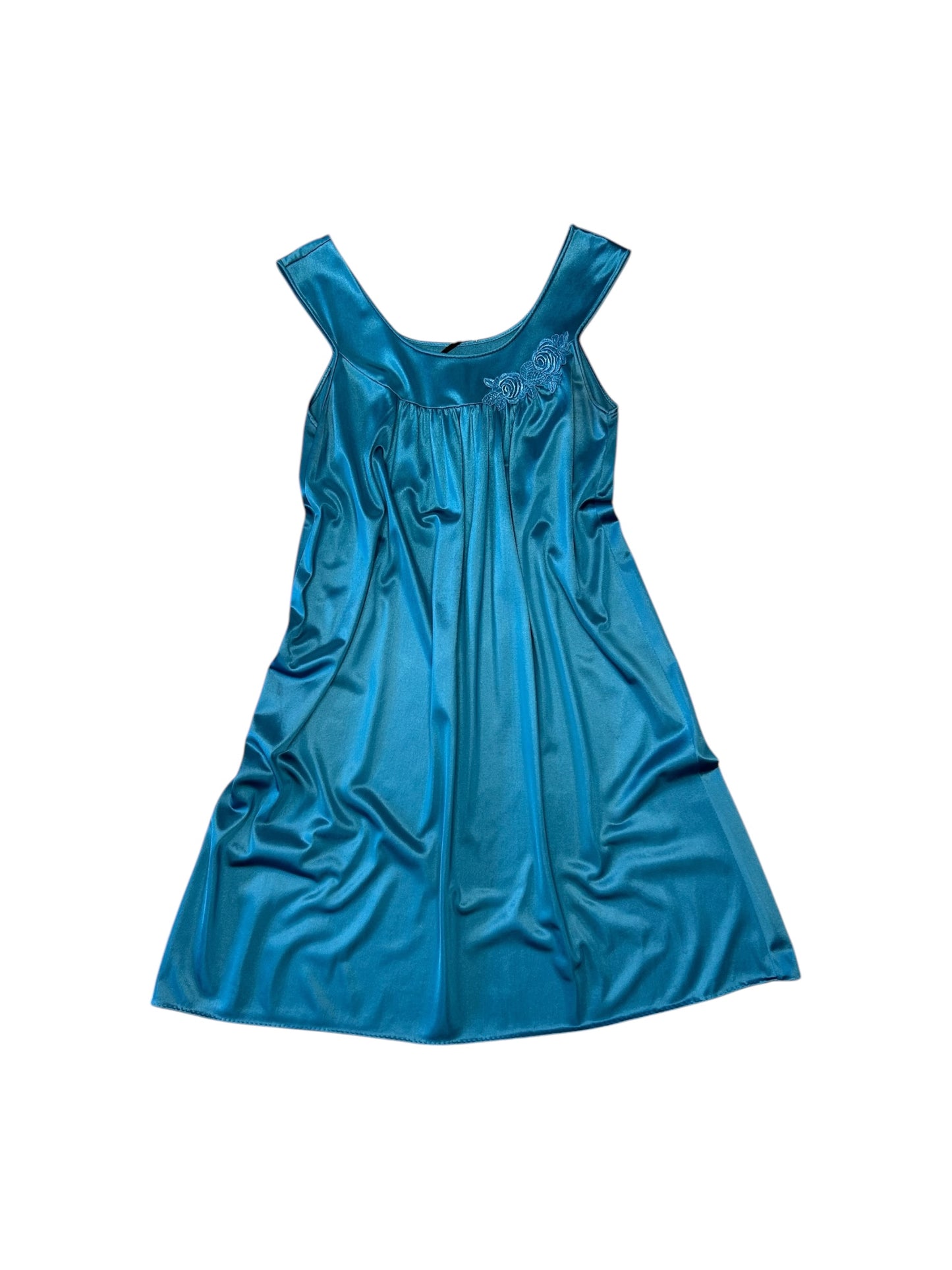 Women’s Vintage Dark Teal Slip Dress