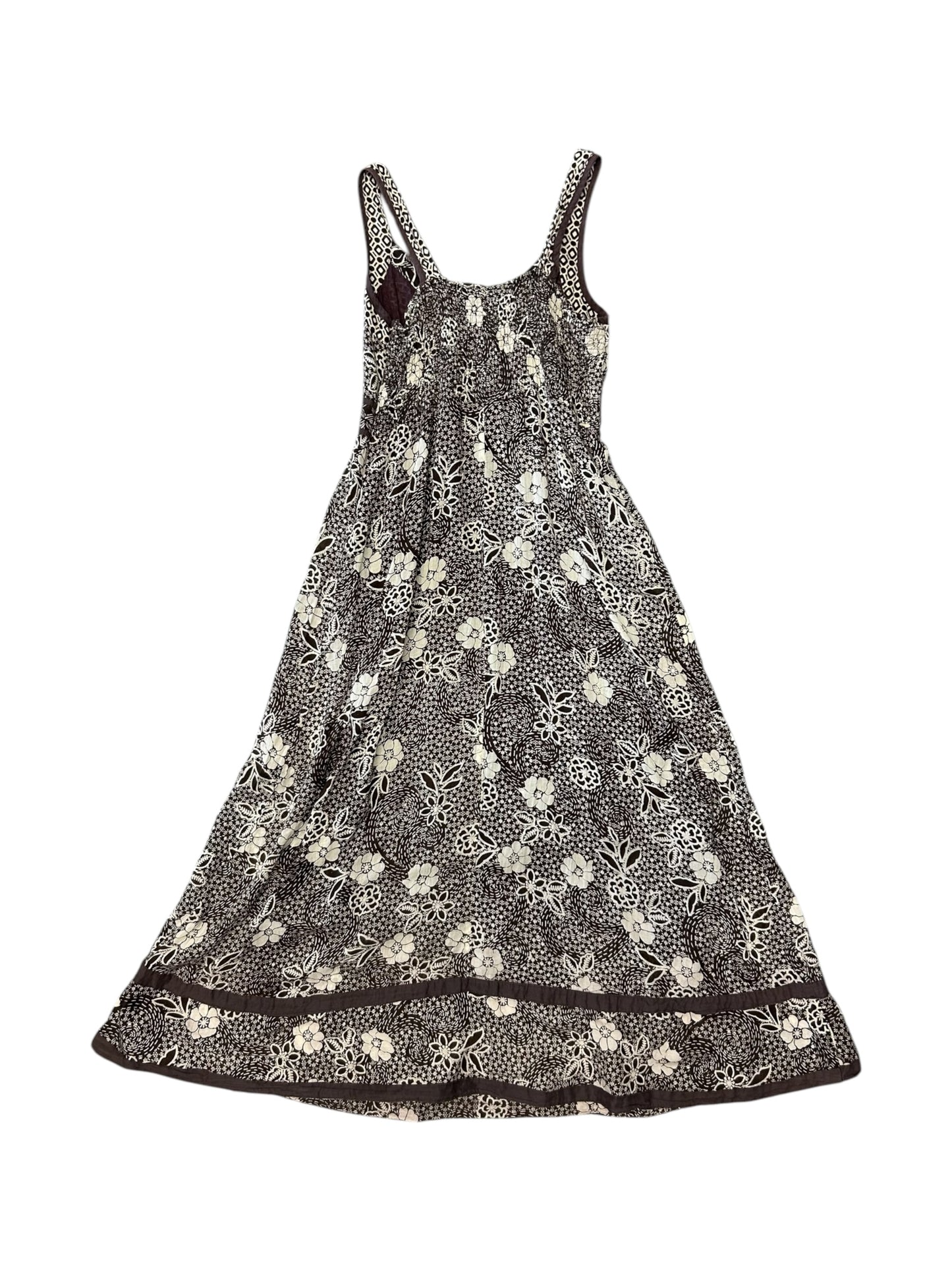 Women’s Jane Ashley Brown and White Floral Maxi Dress