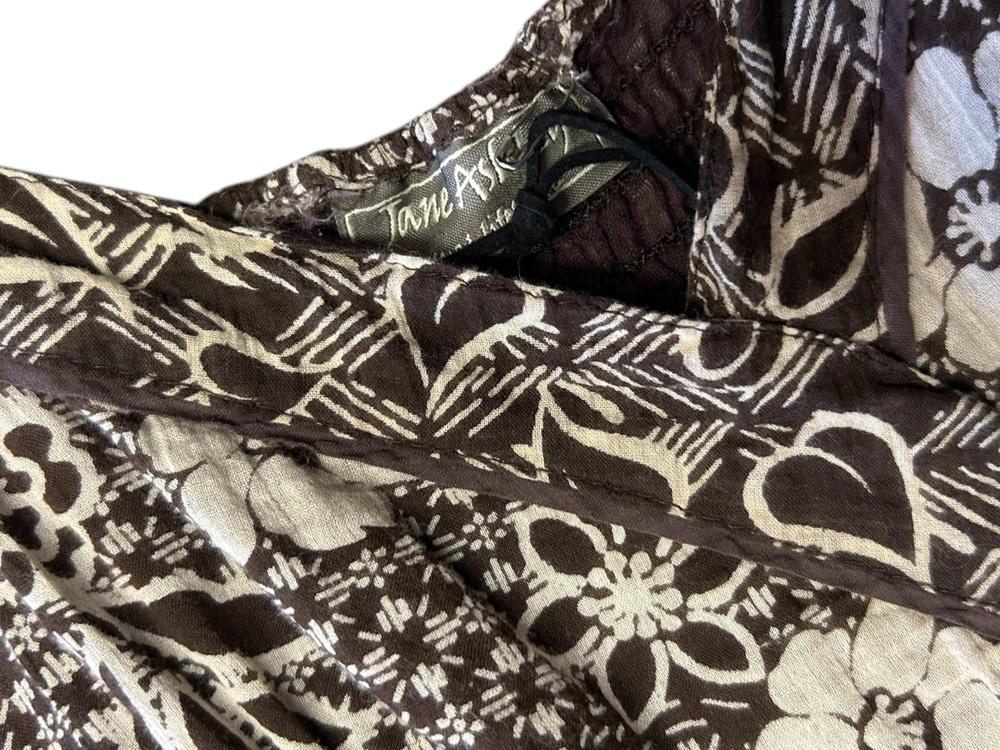 Women’s Jane Ashley Brown and White Floral Maxi Dress