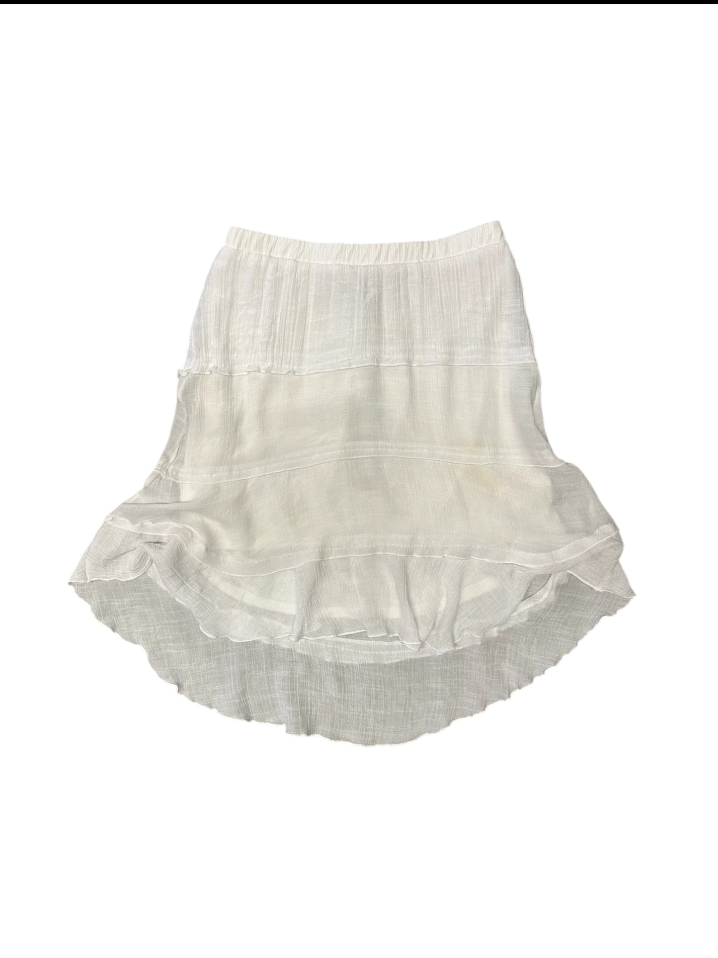 Women’s iZ Byer White Tiered Skirt