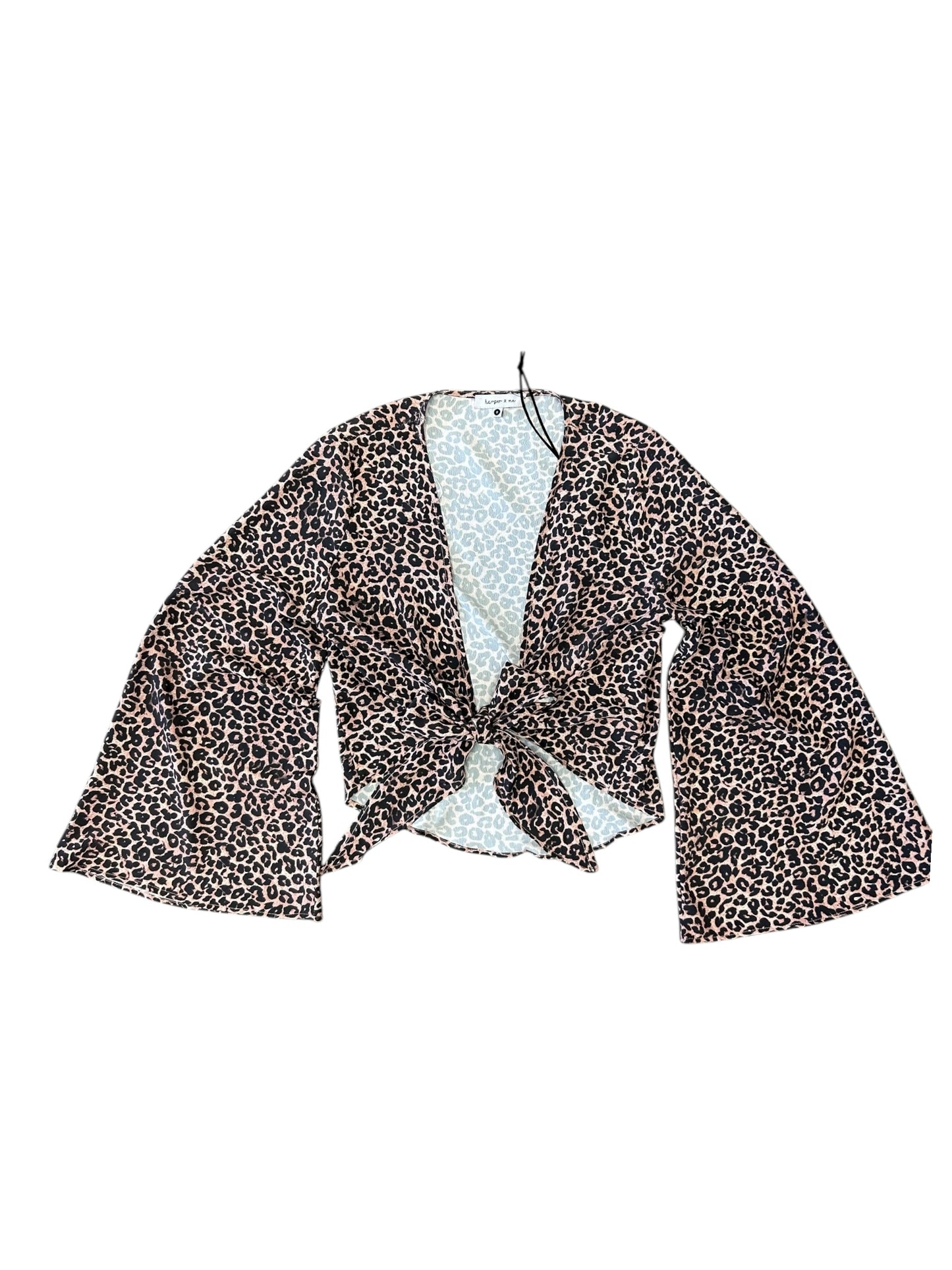 Women’s Harper & Me Leopard Tie Front Top