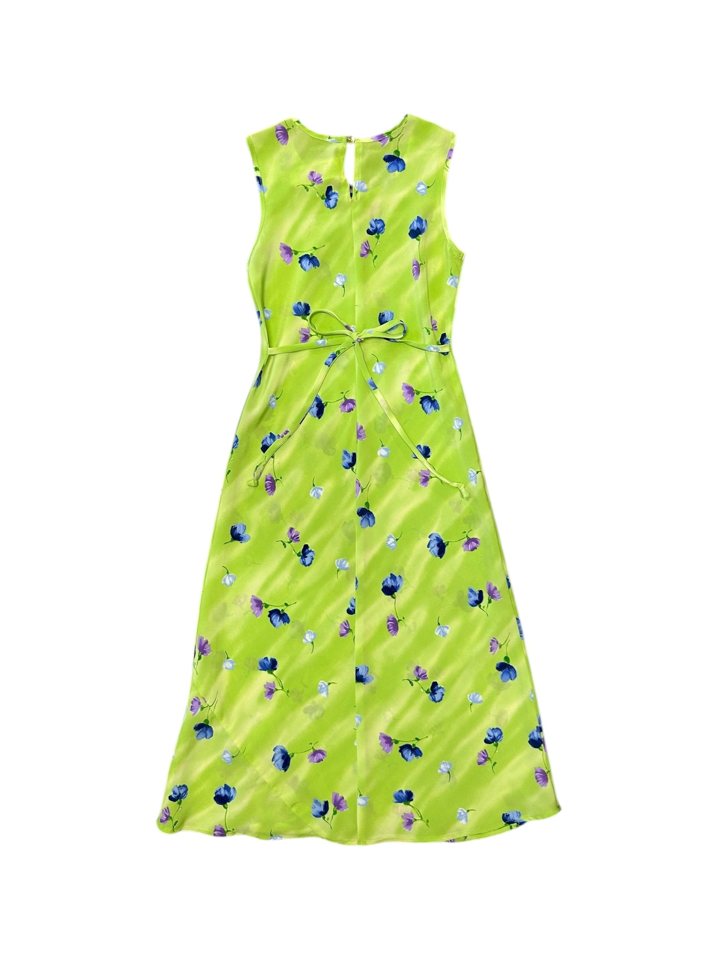 Women’s My Michelle Neon Green and Floral Midi Dress