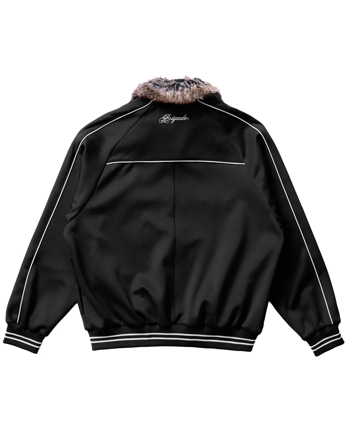 Brigade - Fur Collar Track Jacket (Black)
