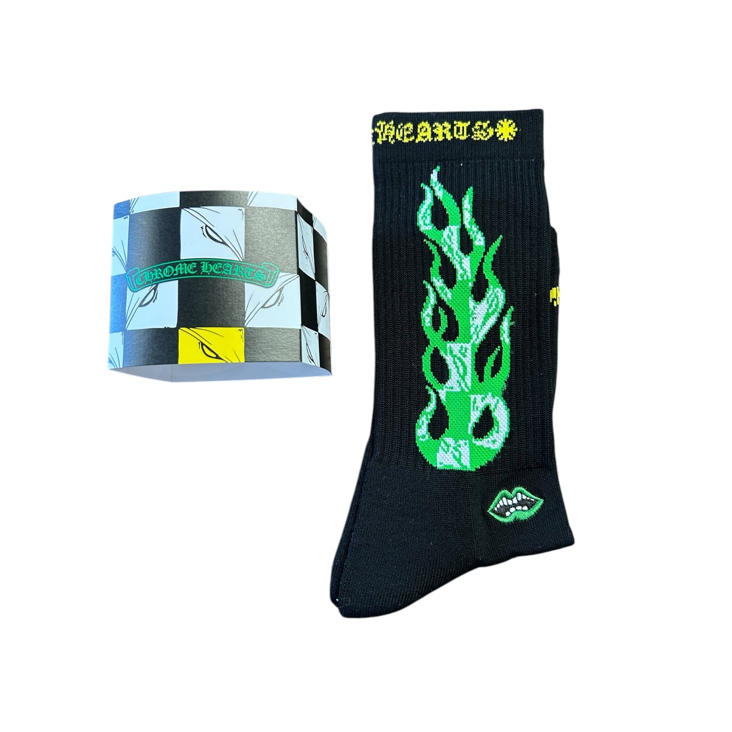 Chrome Hearts Matty Boy Flame Socks - Black