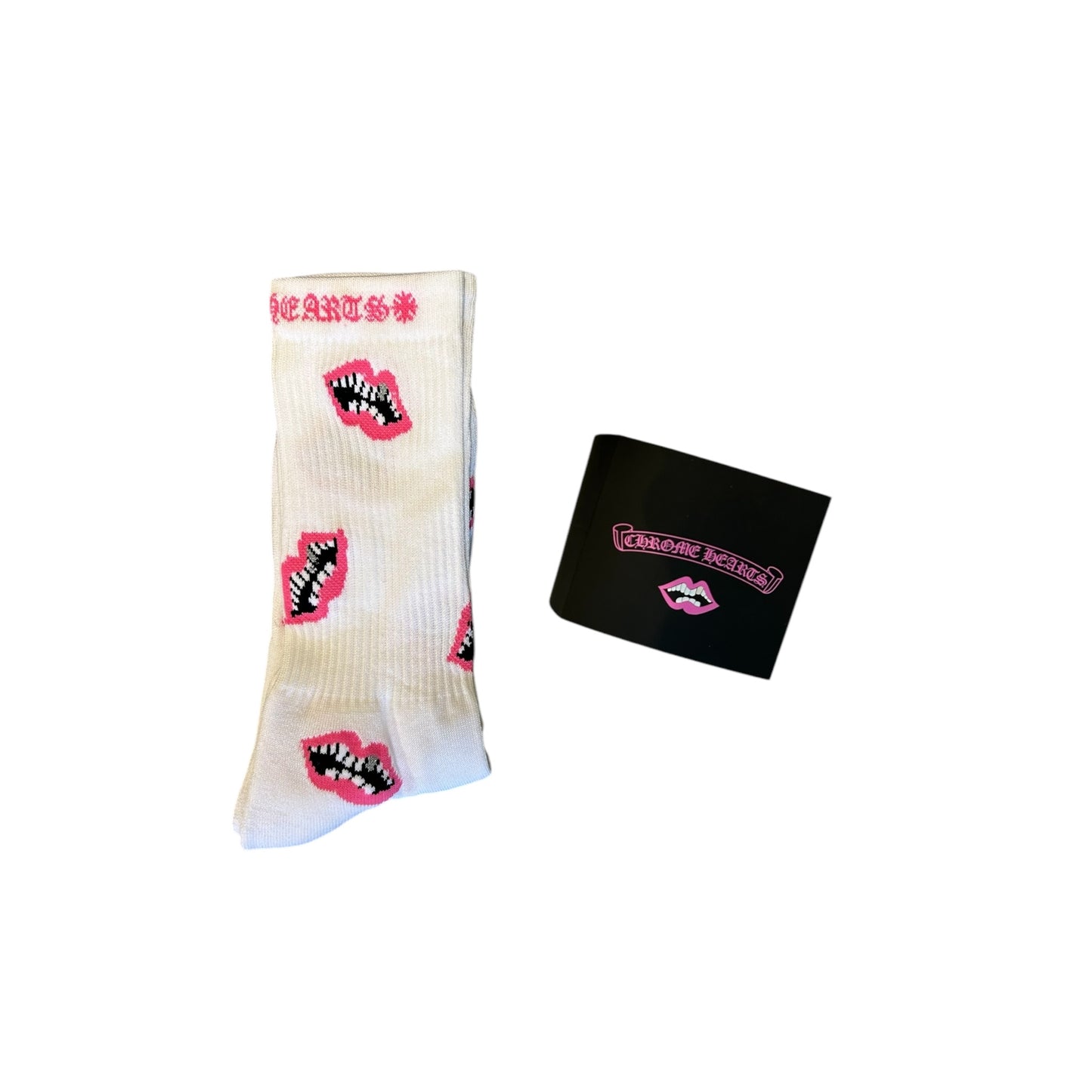 Chrome Hearts Matty Boy Chomper Socks - White