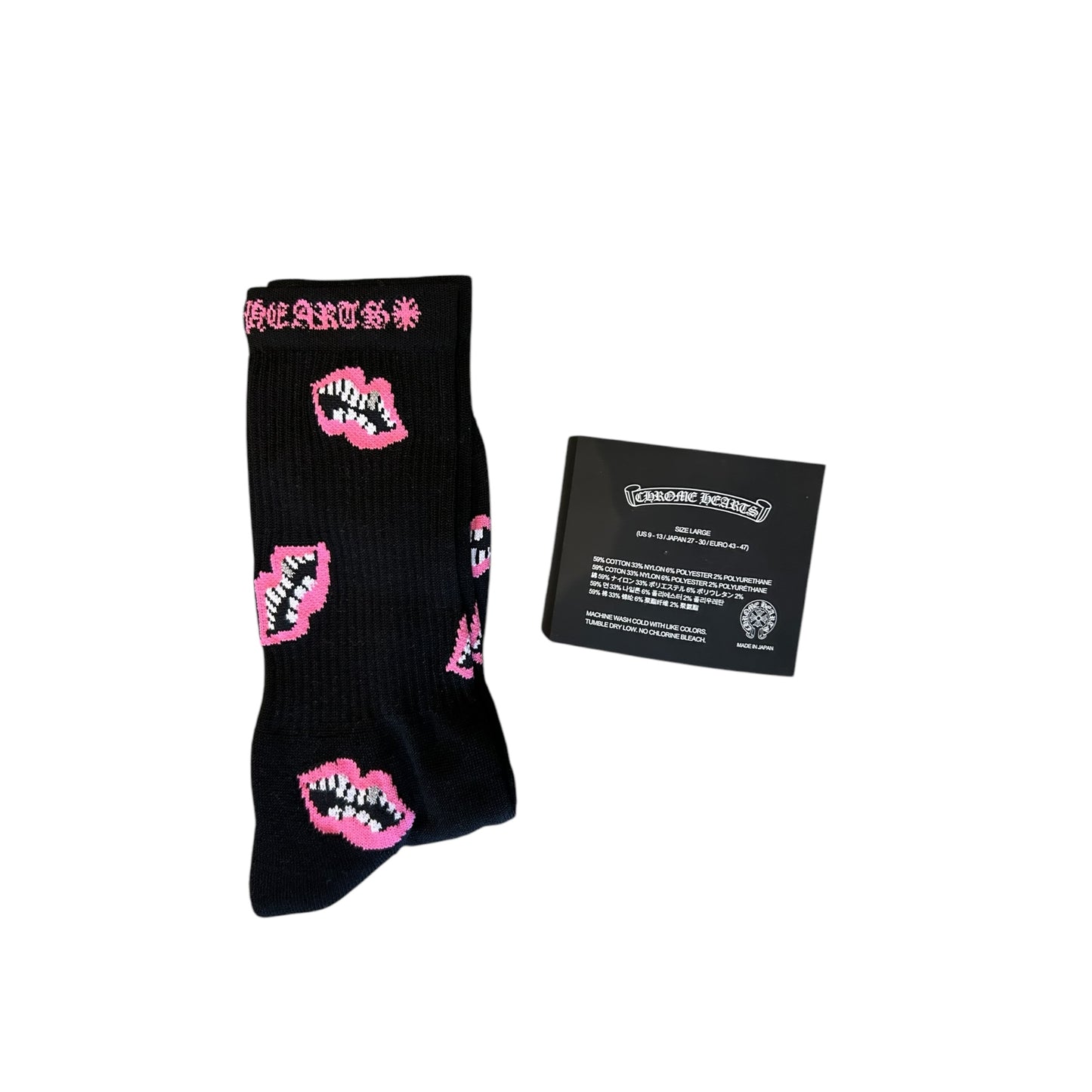 Chrome Hearts Matty Boy Chomper Socks - Black