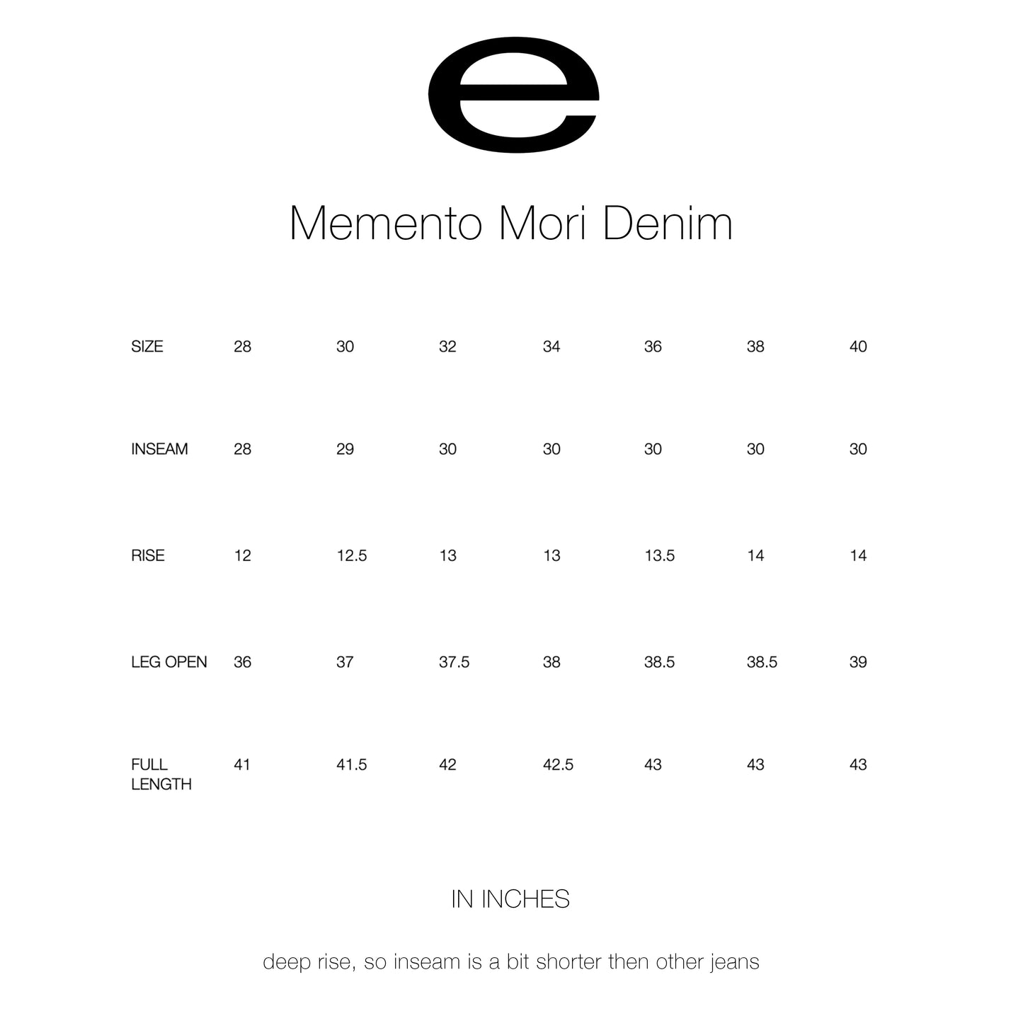 eforenything - Memento Mori Denim II (Raw)