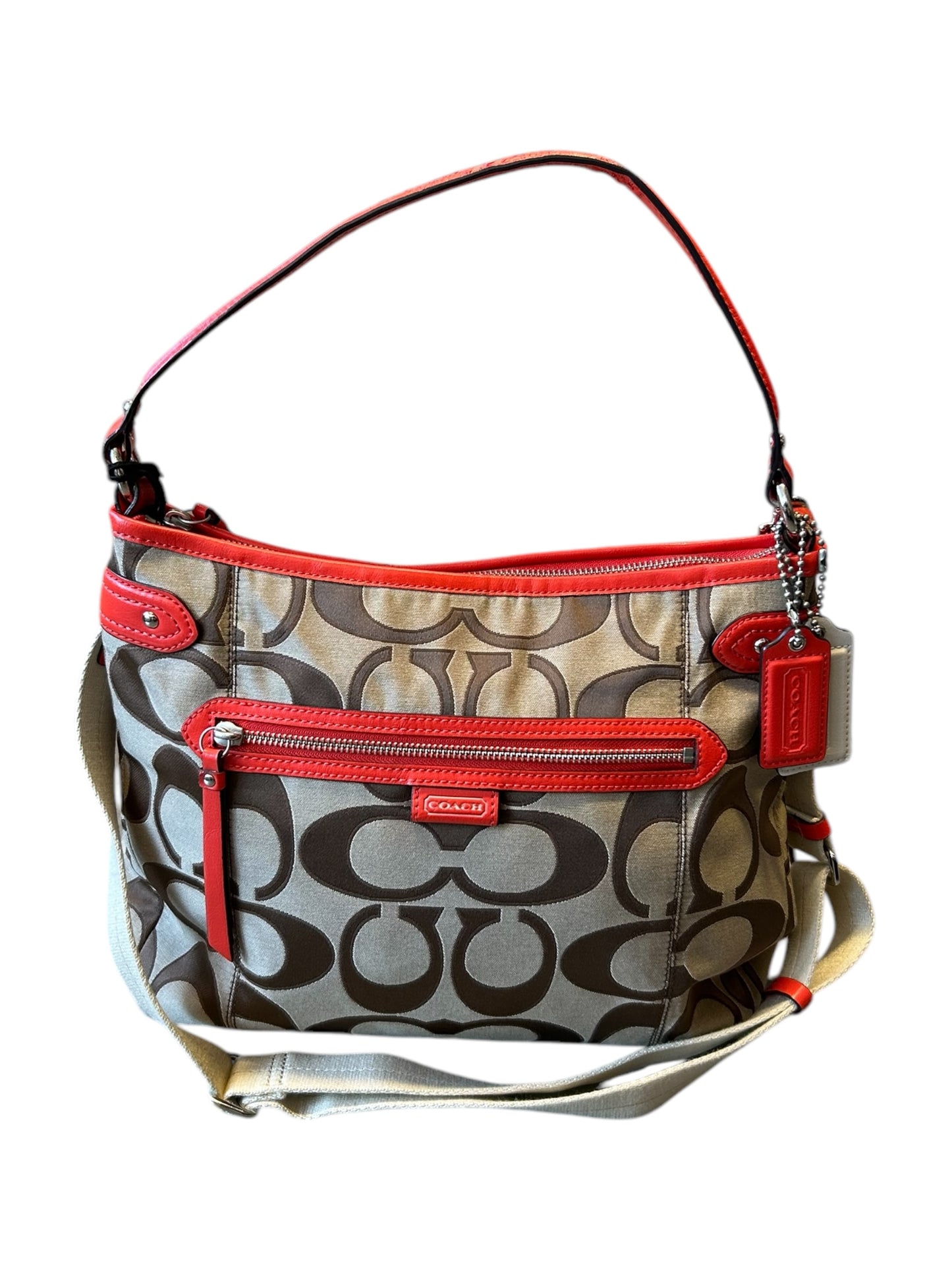Coach Poppy Crossbody Brown/Orange Purse