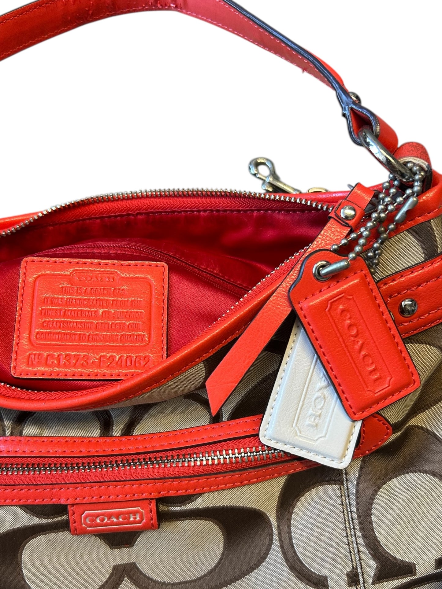 Coach Poppy Crossbody Brown/Orange Purse